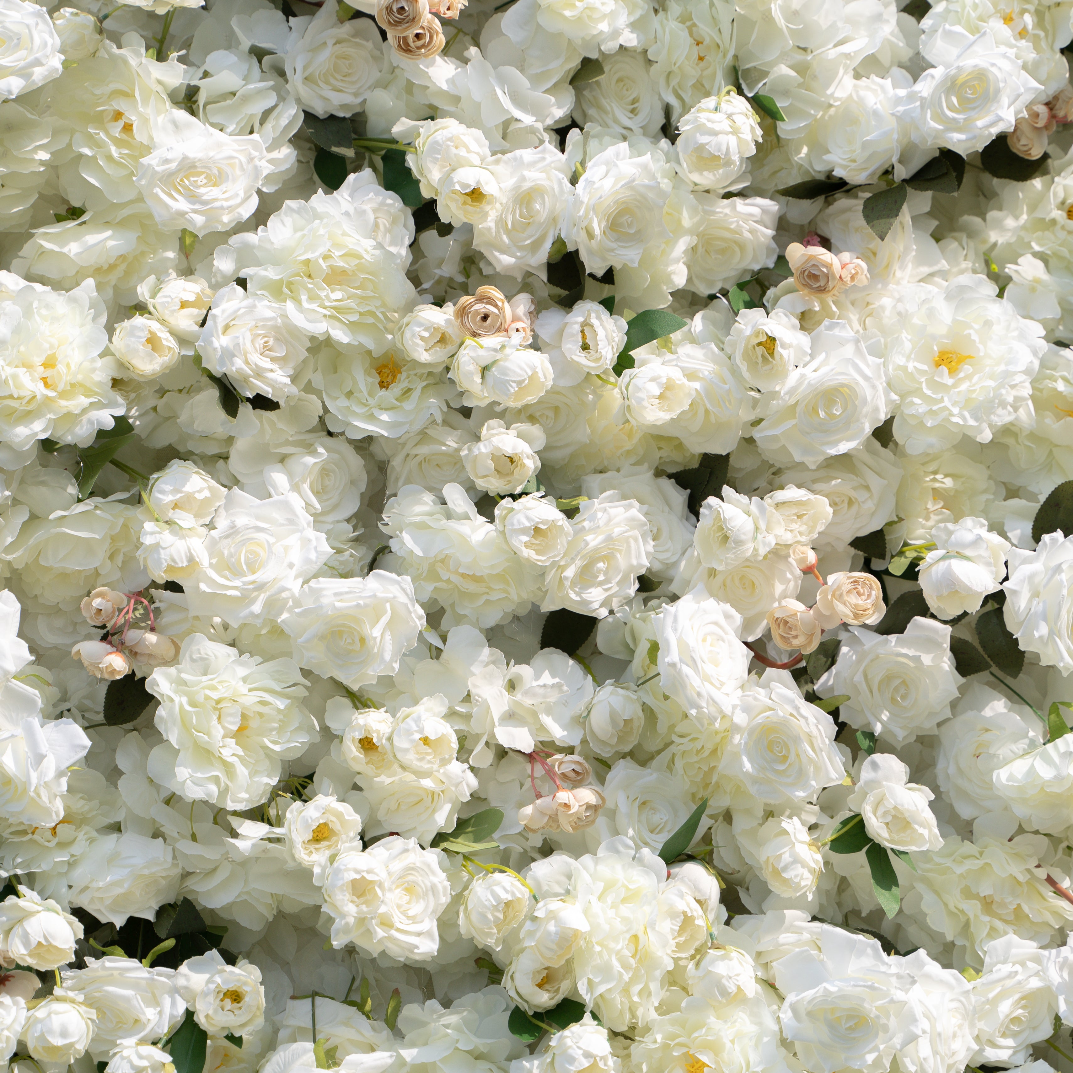 Marainne:5D Fabric Artificial rolling up curtain flower wall