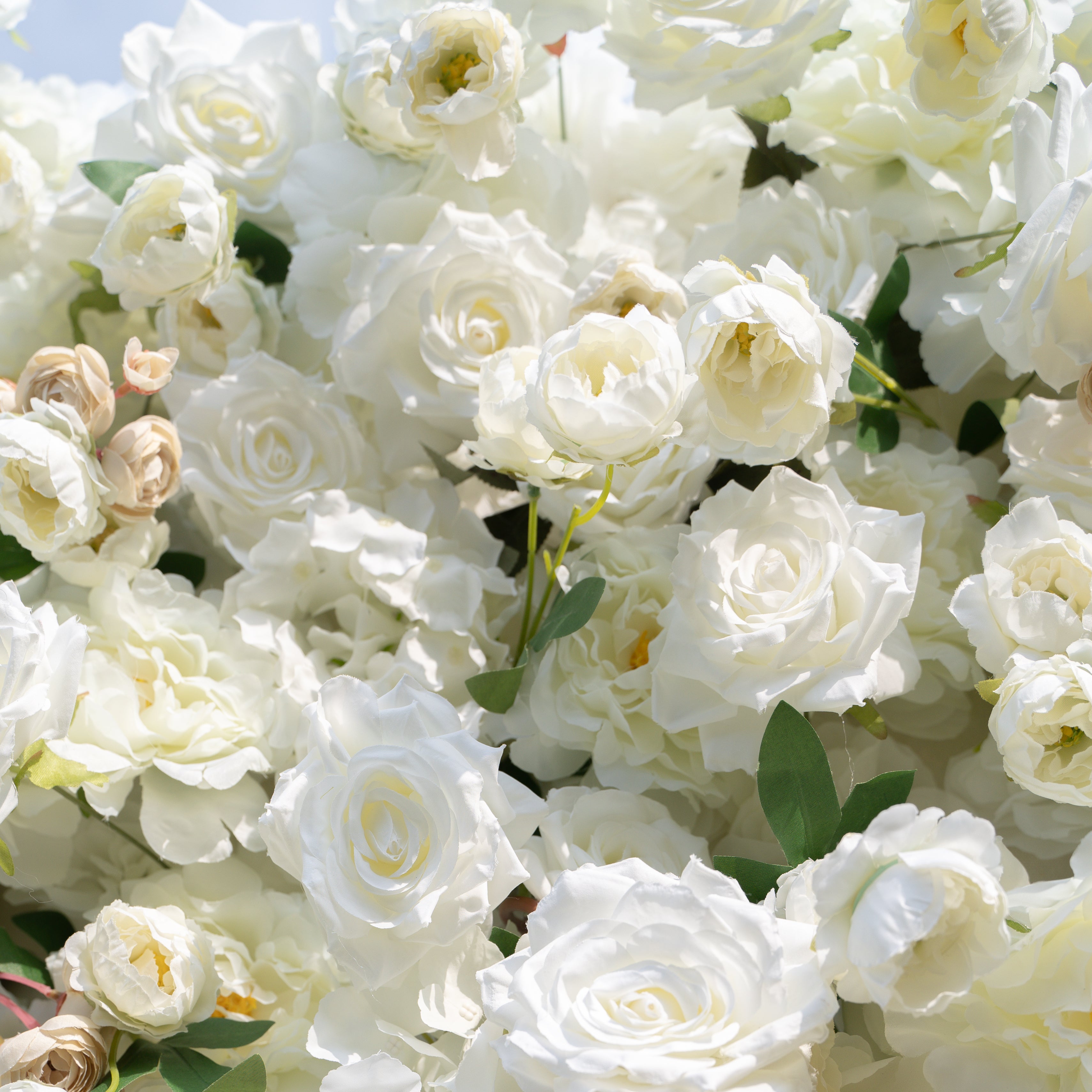 Marainne:5D Fabric Artificial rolling up curtain flower wall