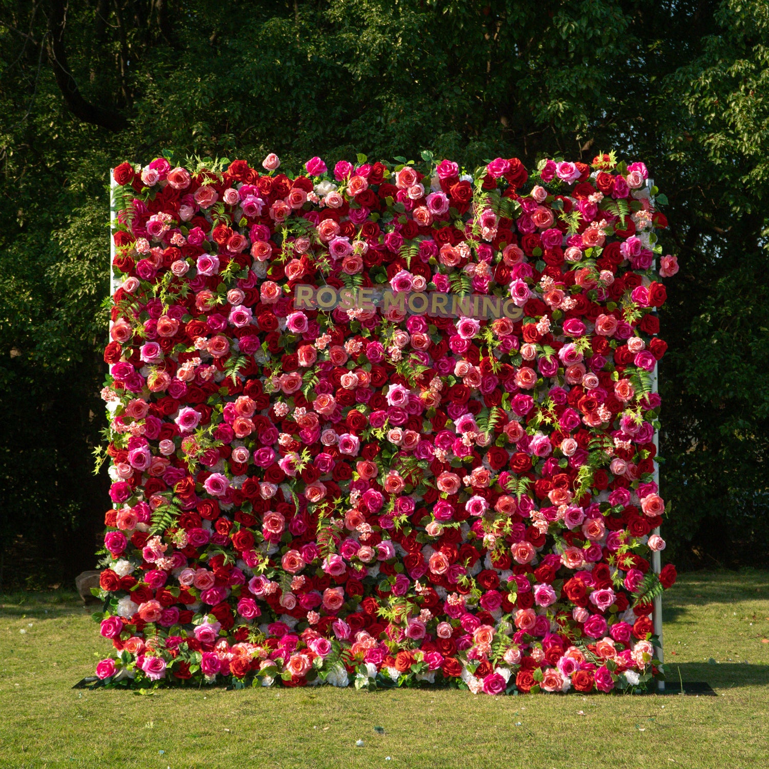 Margarita:5D Fabric Artificial rolling up curtain flower wall