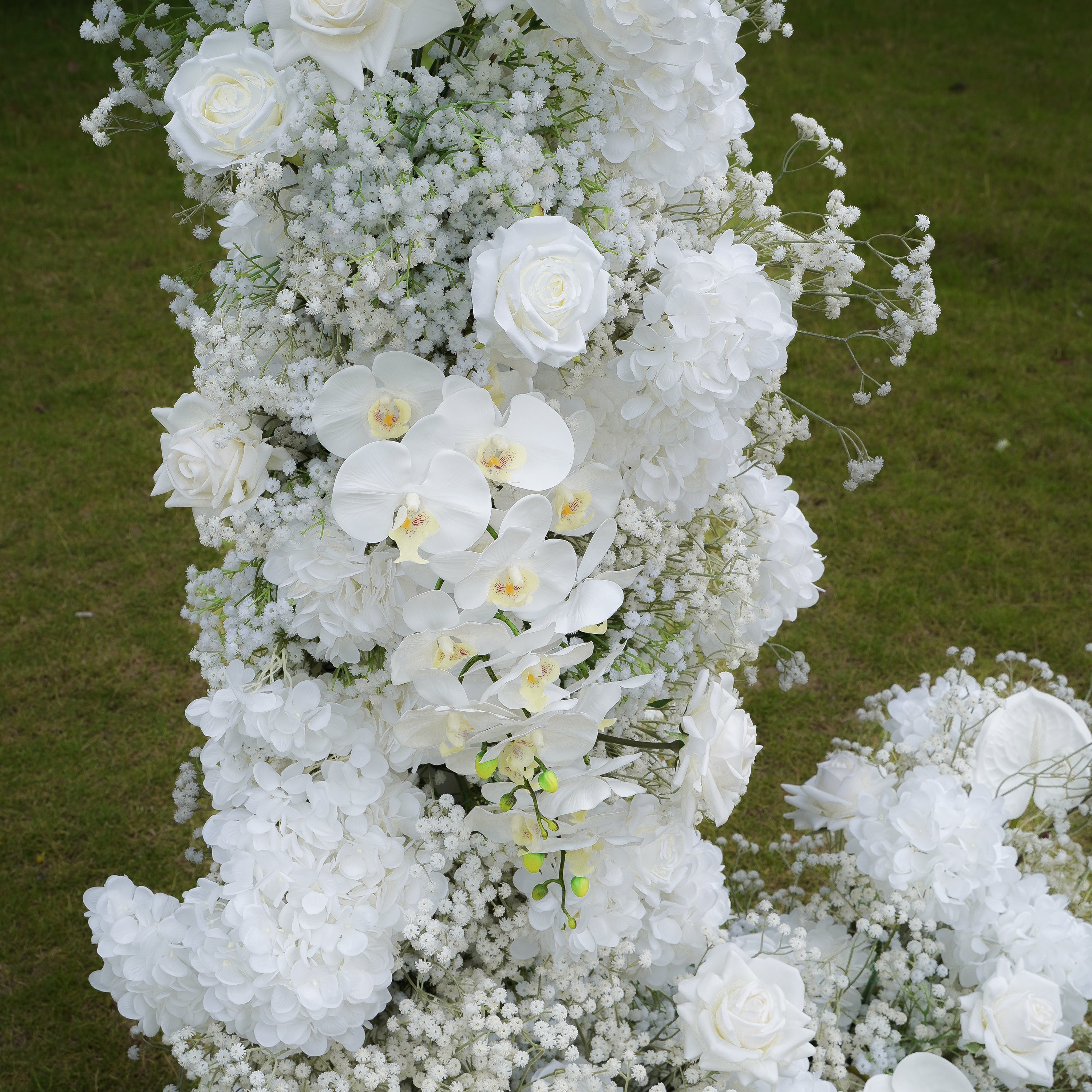 Maria:2023 New Wedding Party Background Floral Arch Decoration Including Frame -R891 Rose Morning