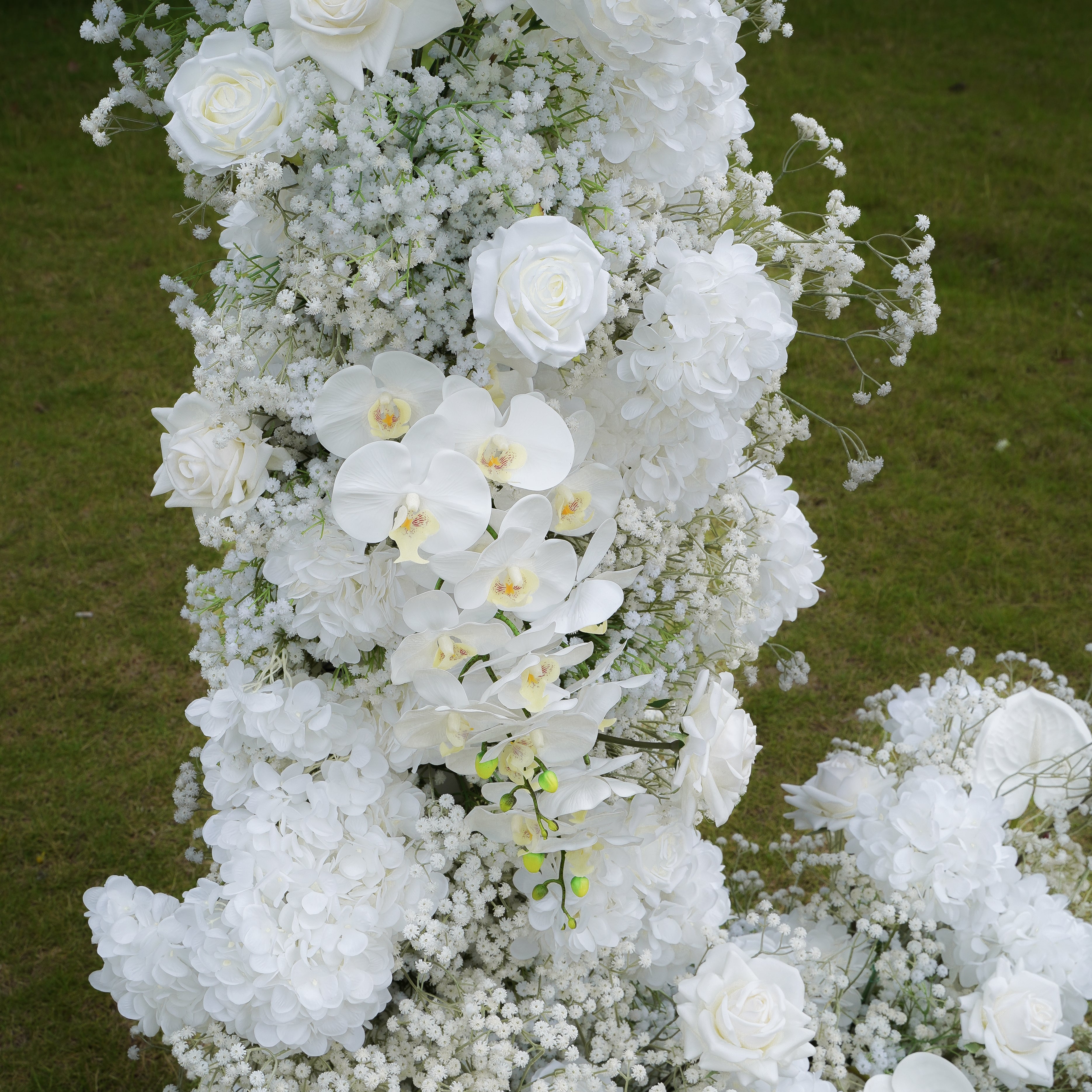 Maria:2023 New Wedding Party Background Floral Arch Decoration Including Frame -R891 Rose Morning