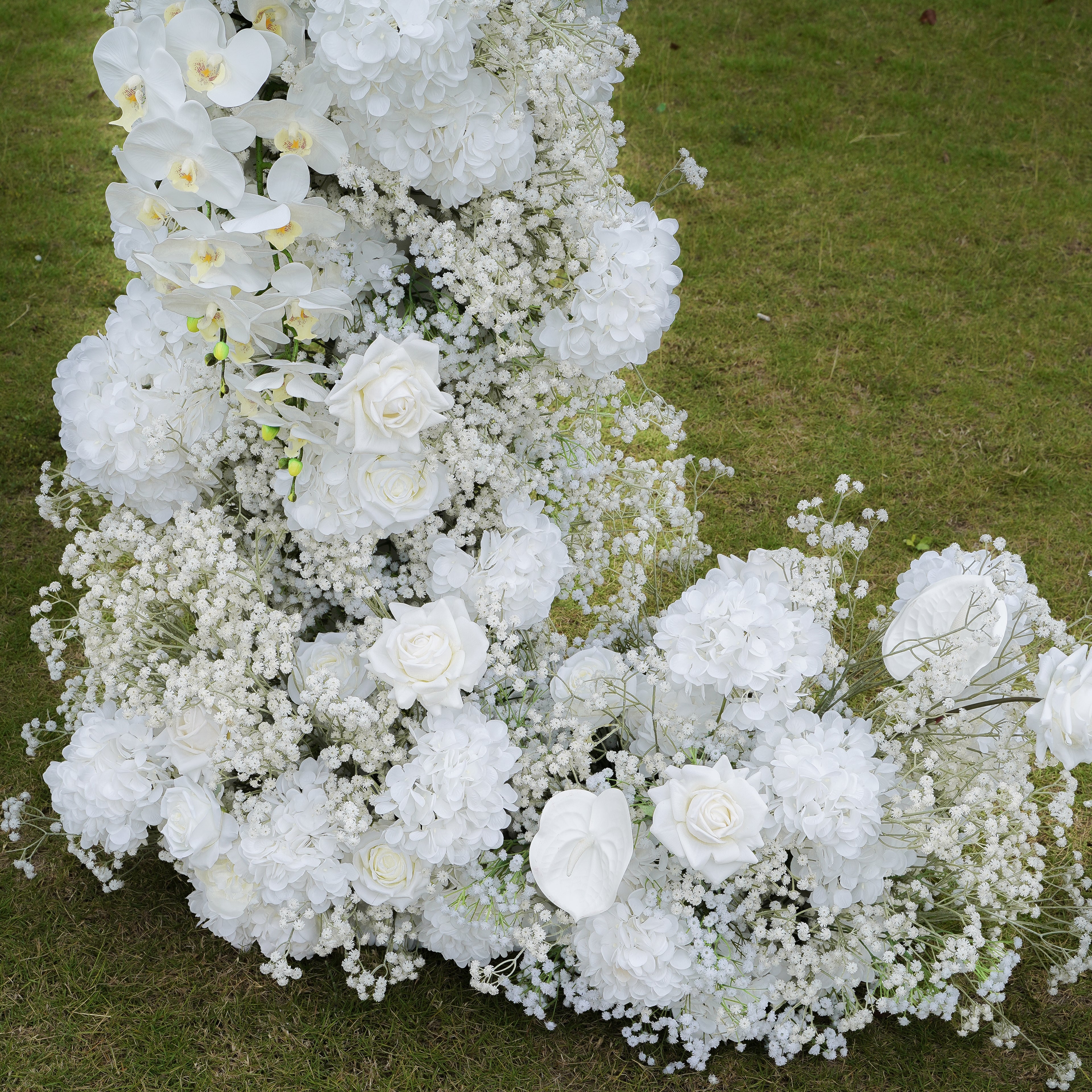 Maria:2023 New Wedding Party Background Floral Arch Decoration Including Frame -R891 Rose Morning