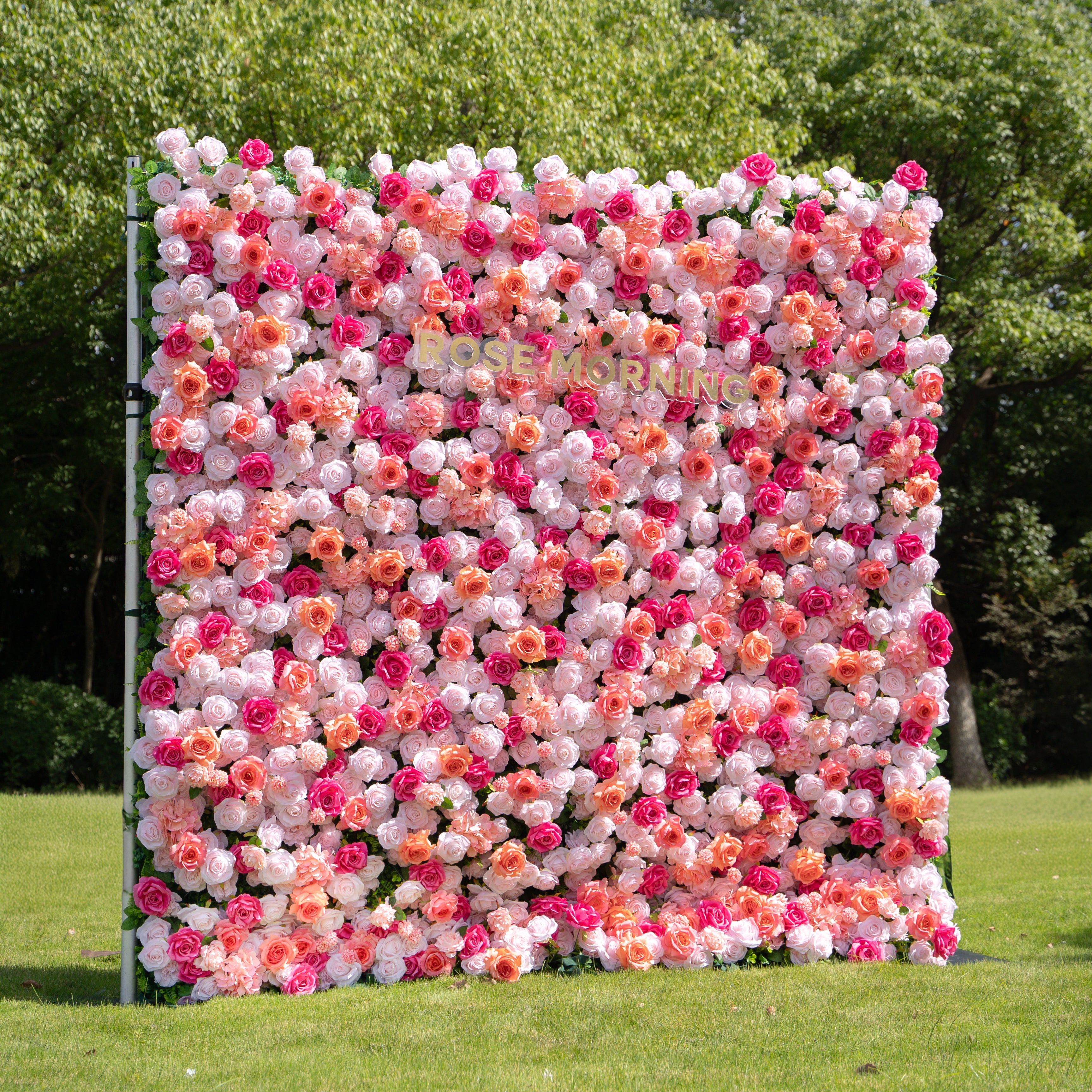 Mariposa:4D Fabric Artificial rolling up curtain flower wall