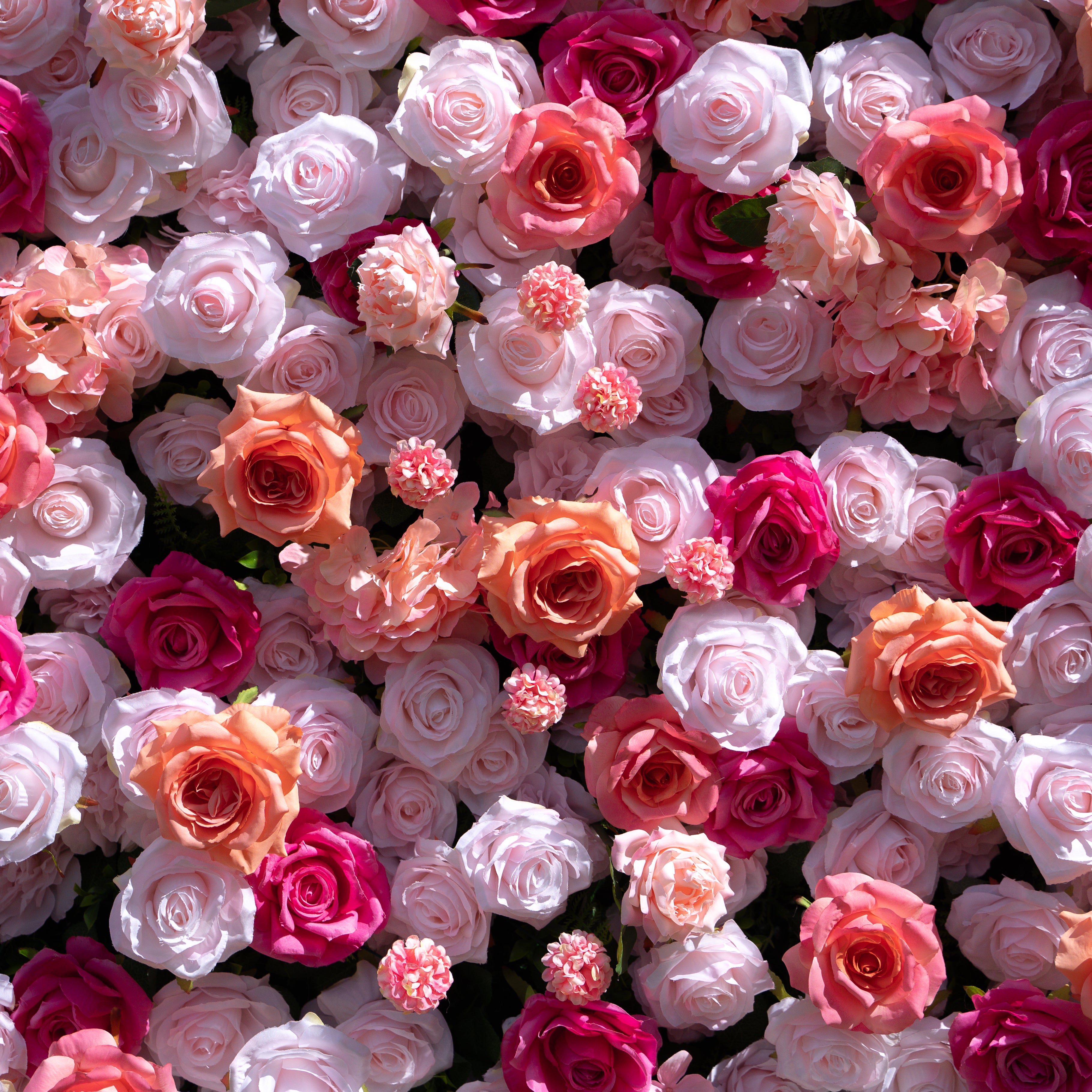 Mariposa:4D Fabric Artificial rolling up curtain flower wall