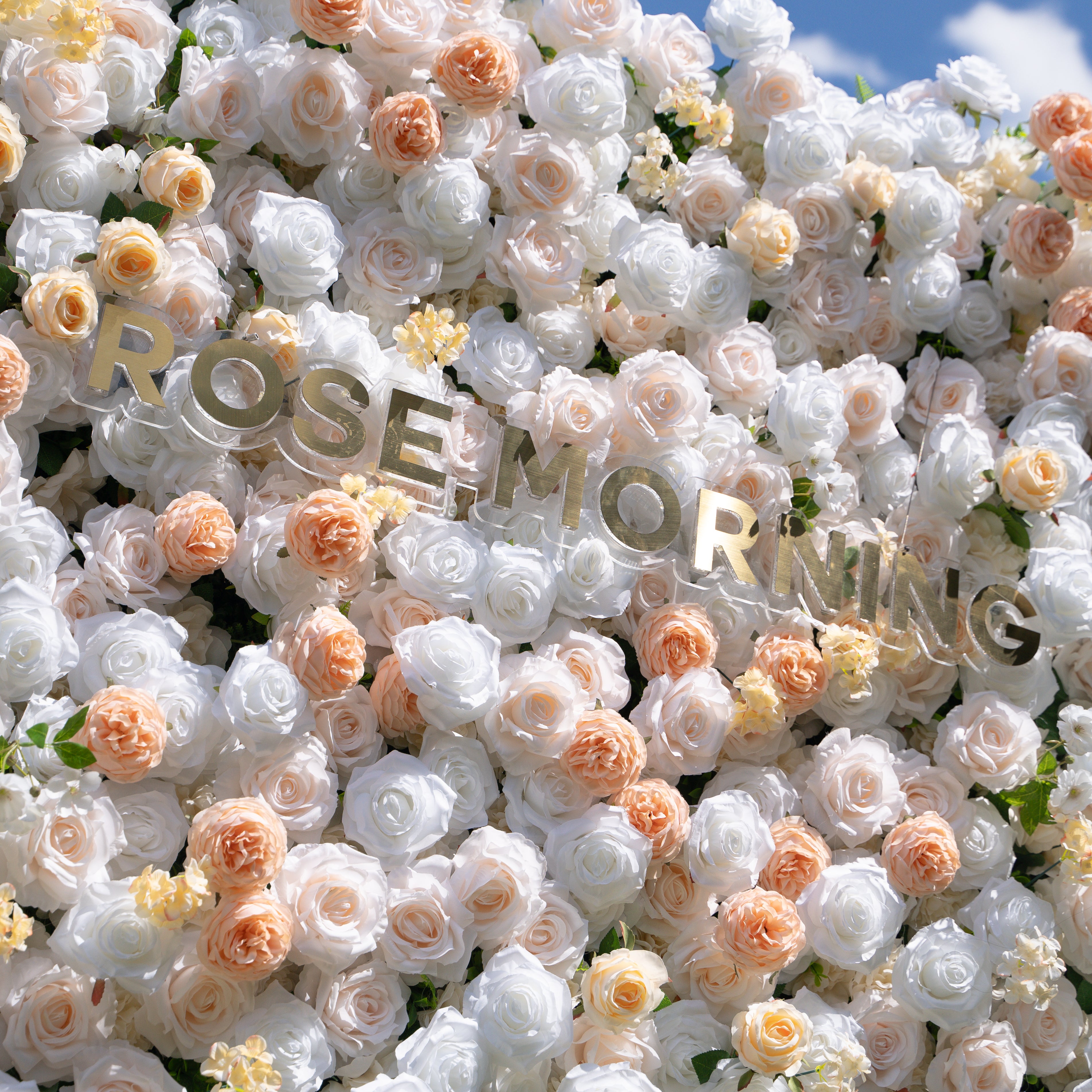 Marissa:3D Fabric Artificial rolling up curtain flower wall