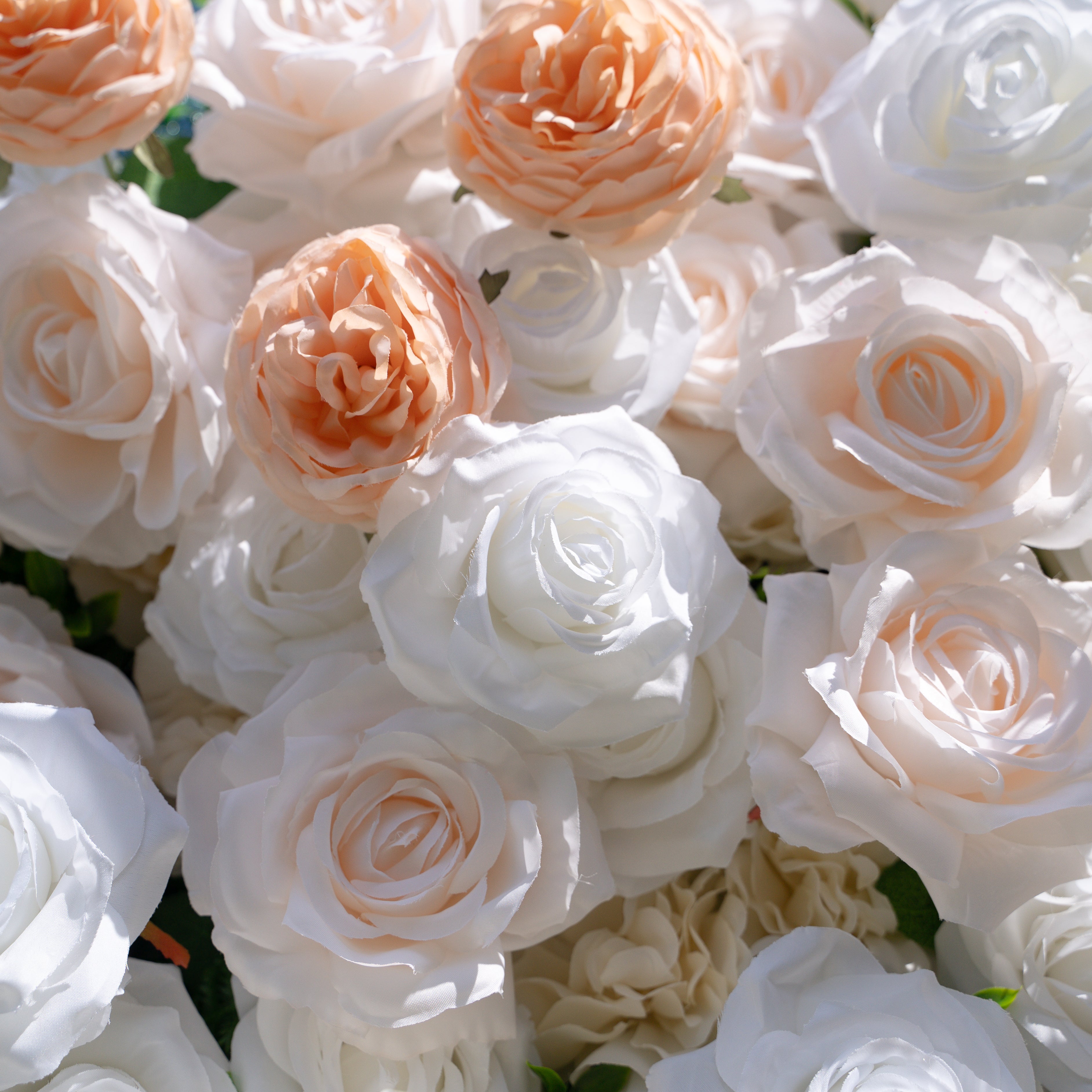 Marissa:3D Fabric Artificial rolling up curtain flower wall