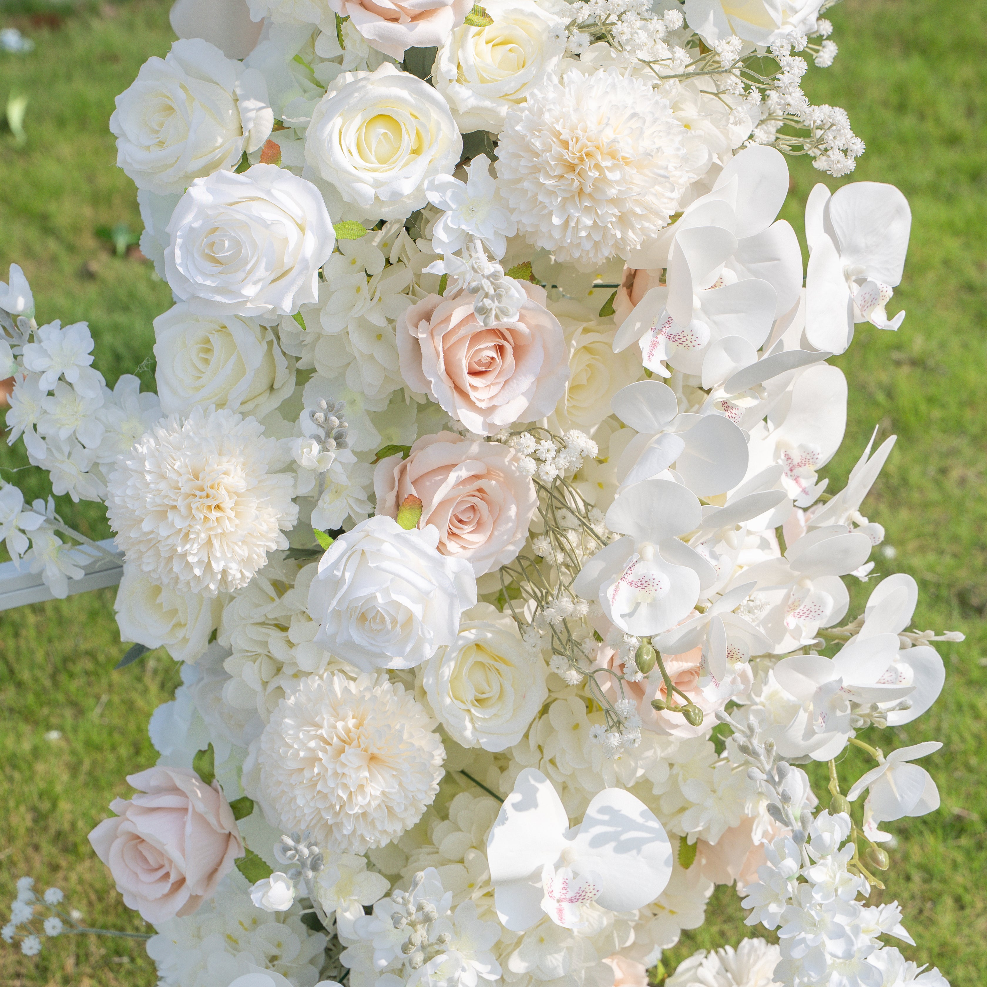 Ribbon:Wedding Party Background Floral Arch Decoration (Including Frame)