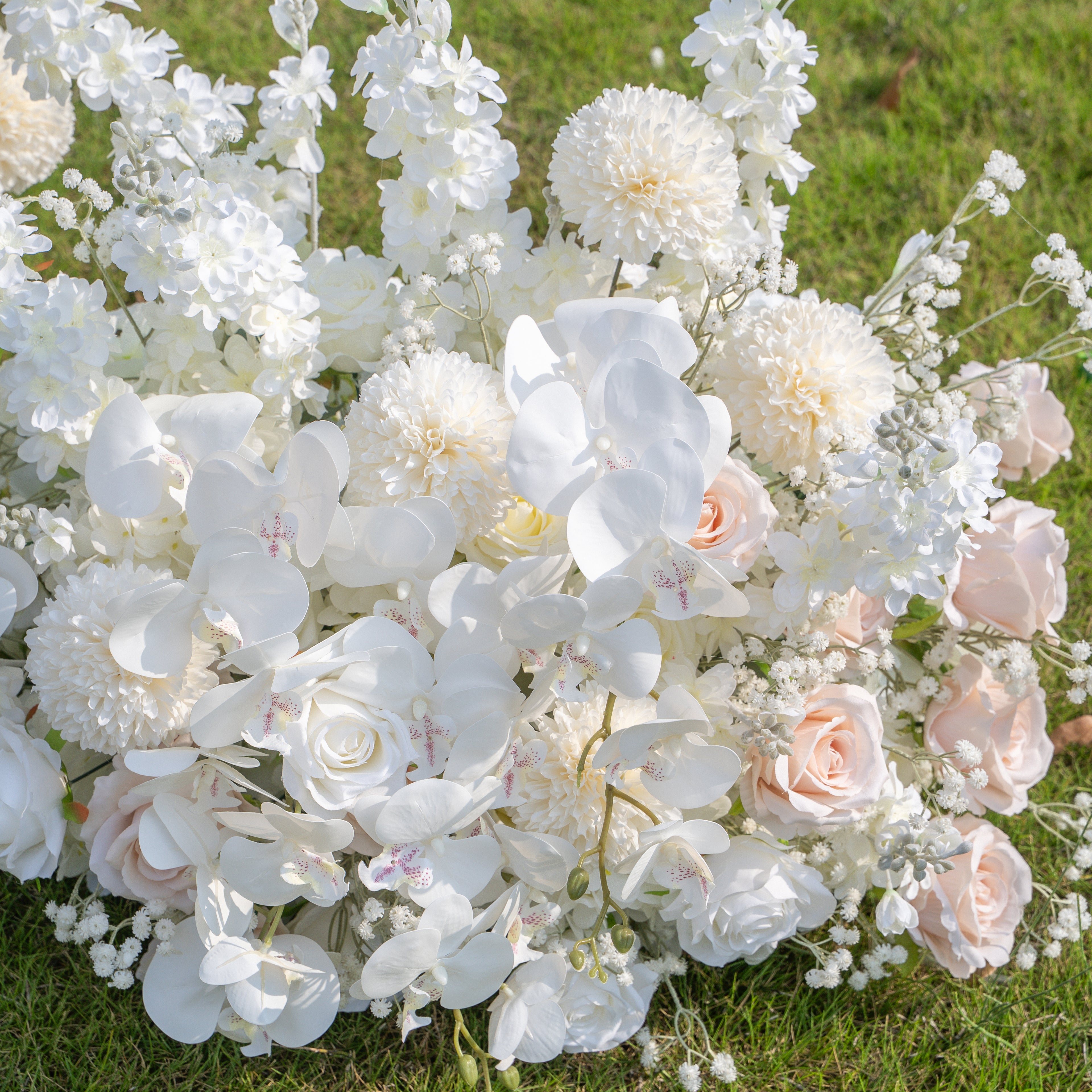 Ribbon:Wedding Party Background Floral Arch Decoration (Including Frame)