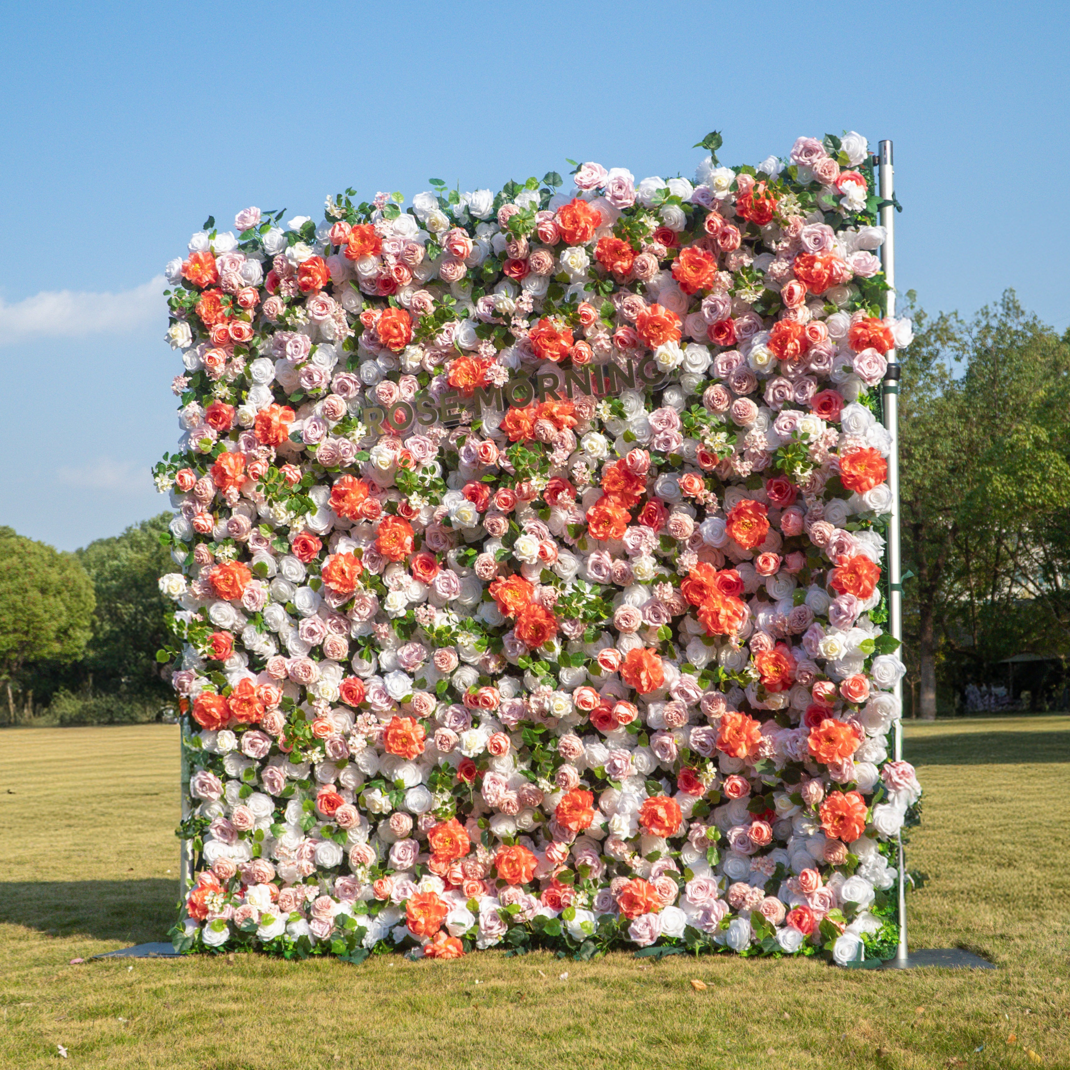 Meow:5D Fabric Artificial rolling up curtain flower wall