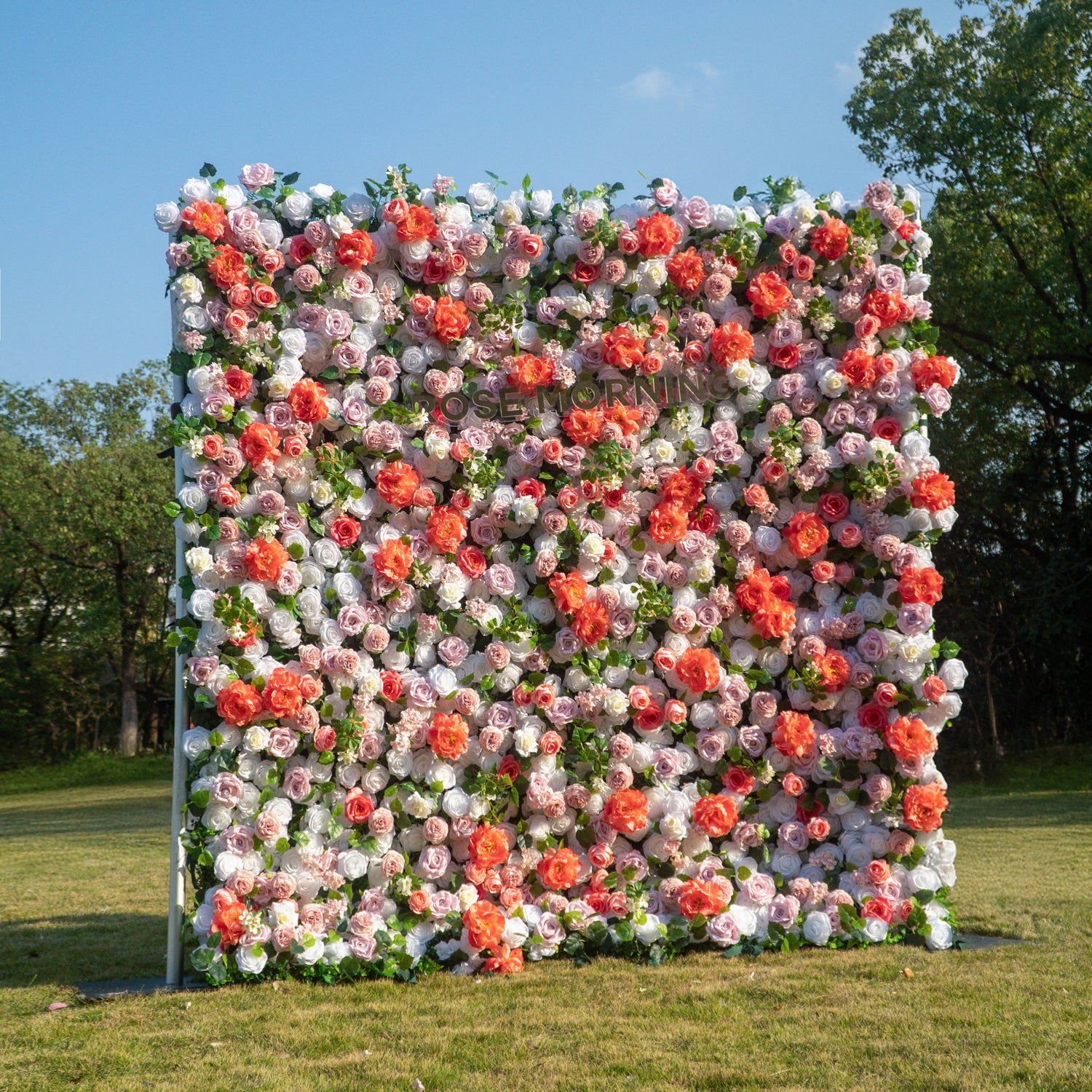 Meow:5D Fabric Artificial rolling up curtain flower wall