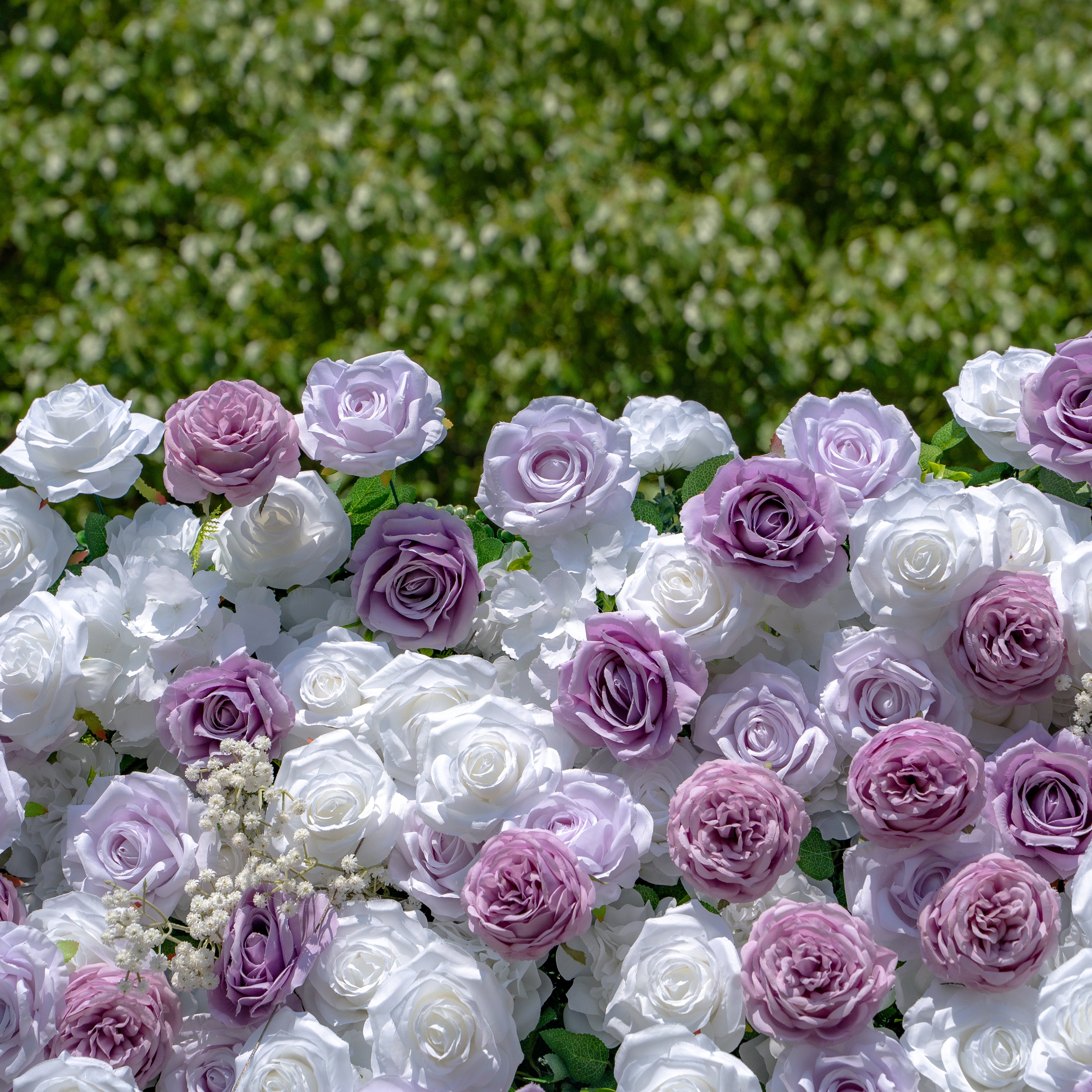 Millie:3D Fabric Artificial rolling up curtain flower wall