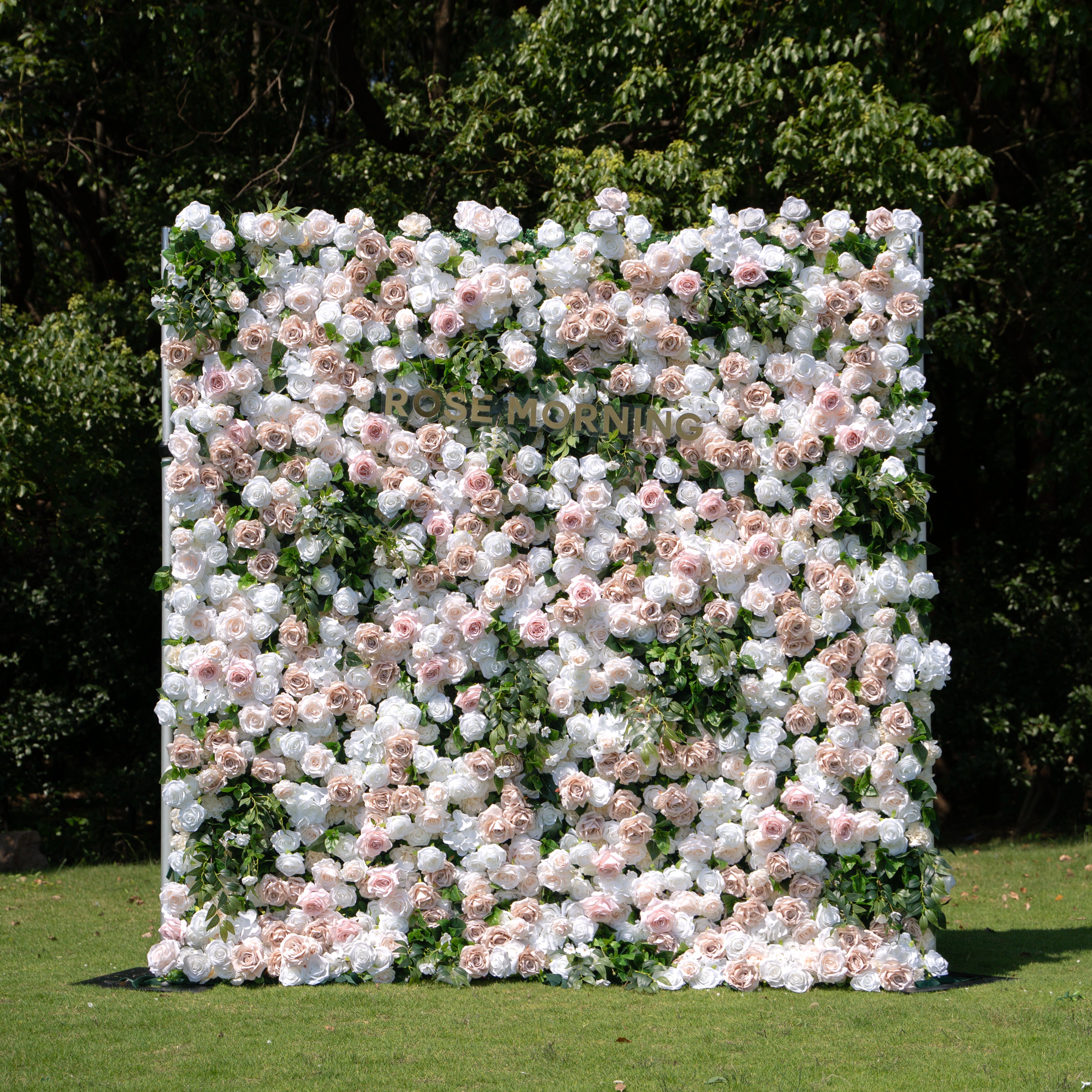 Milo:3D Fabric Artificial rolling up curtain flower wall