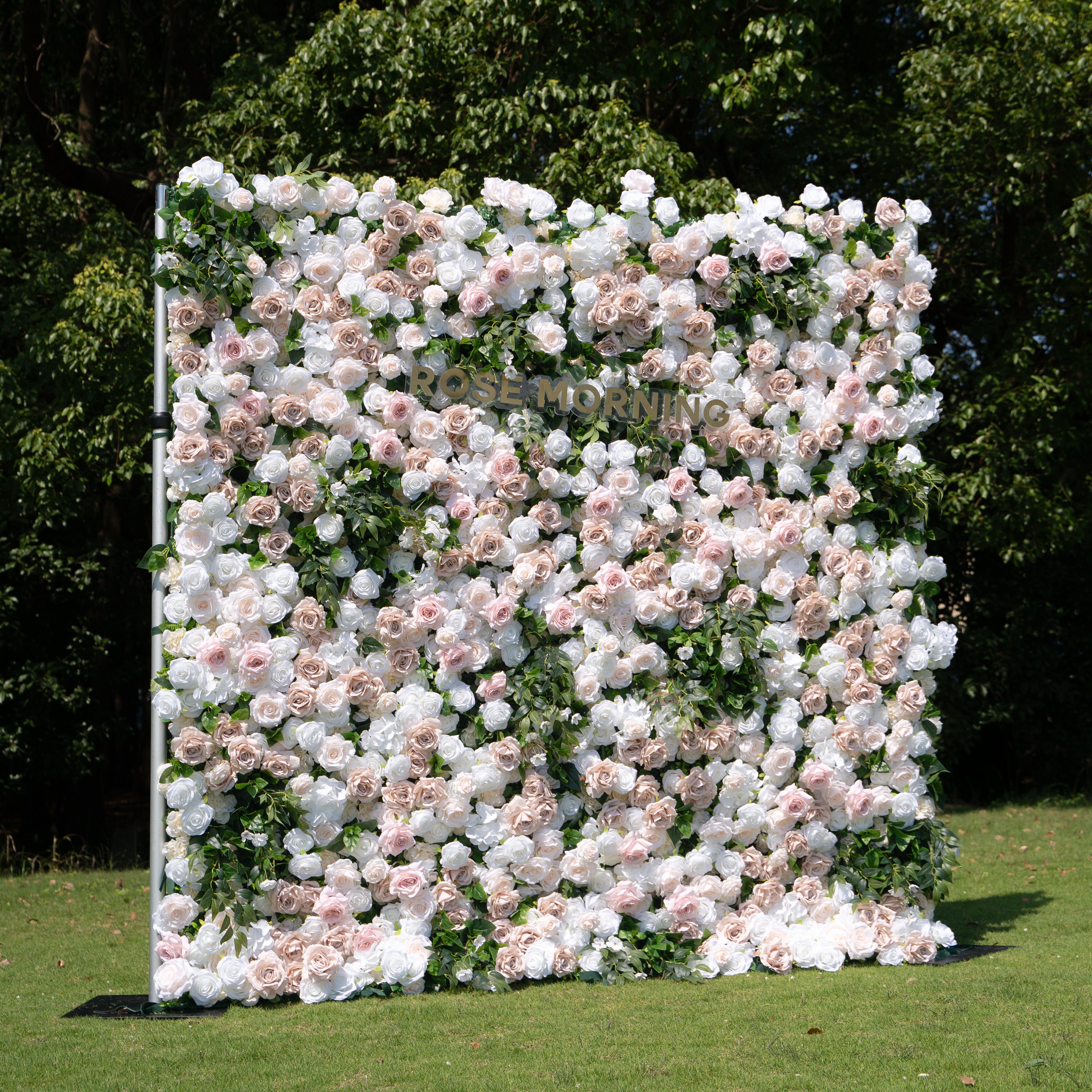 Milo:3D Fabric Artificial rolling up curtain flower wall