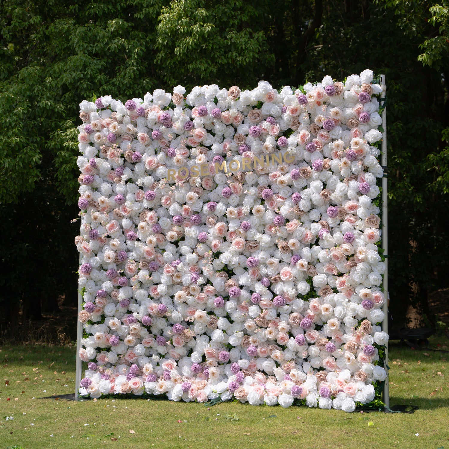 Minnie:5D Fabric Artificial rolling up curtain flower wall (Ready to ship) Rose Morning