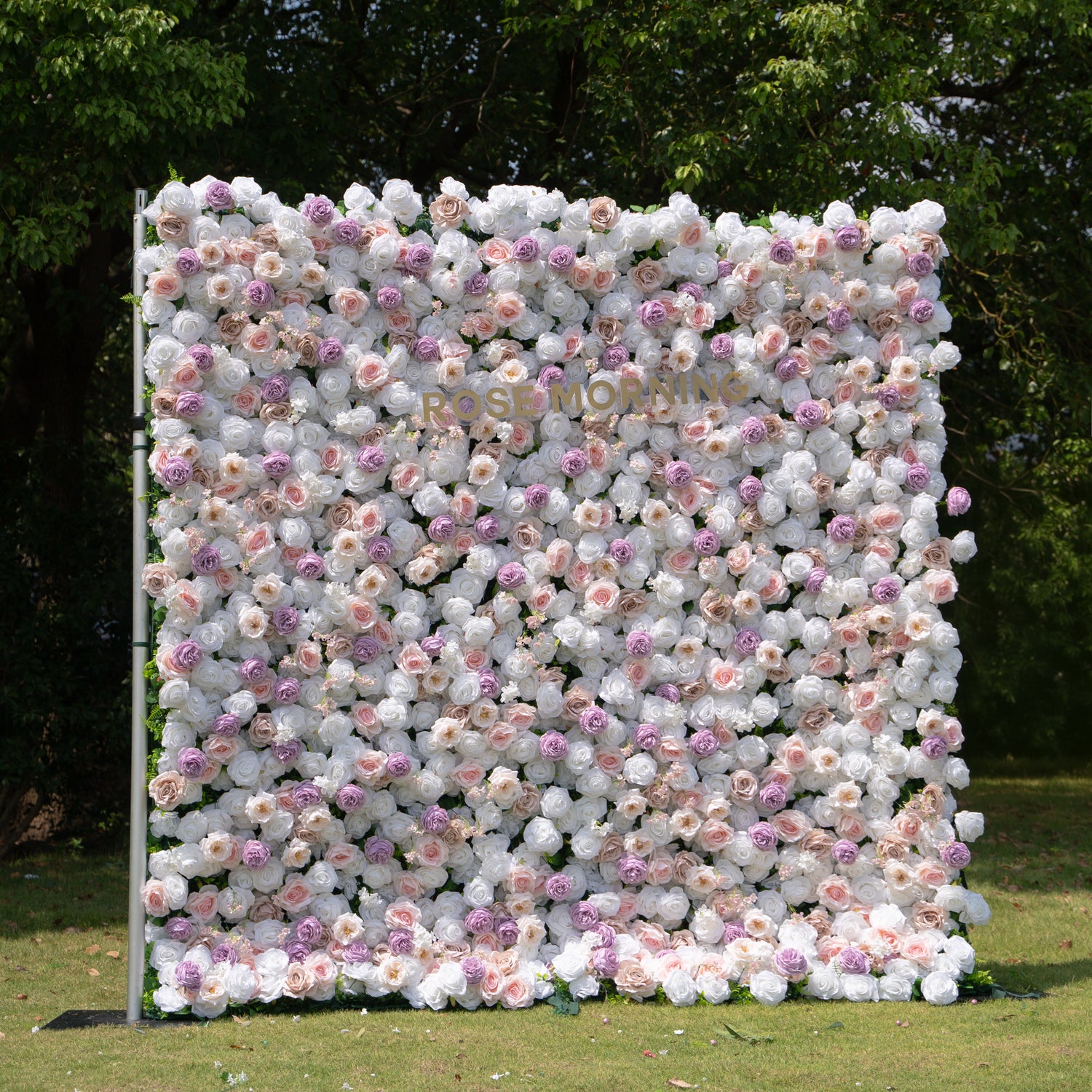 Minnie:5D Fabric Artificial rolling up curtain flower wall (Ready to ship) Rose Morning