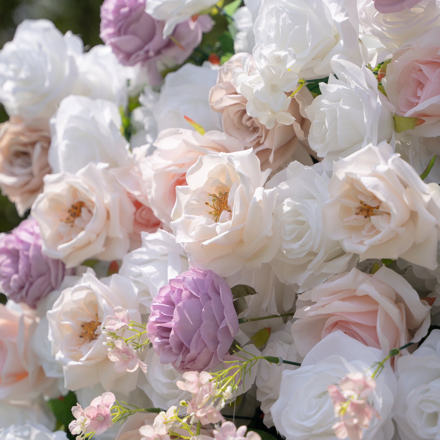 Minnie:5D Fabric Artificial rolling up curtain flower wall (Ready to ship) Rose Morning