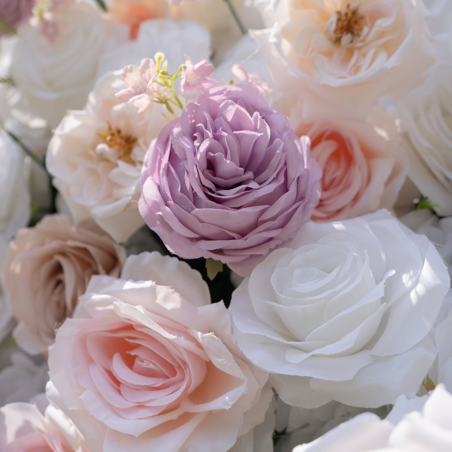 Minnie:5D Fabric Artificial rolling up curtain flower wall (Ready to ship) Rose Morning