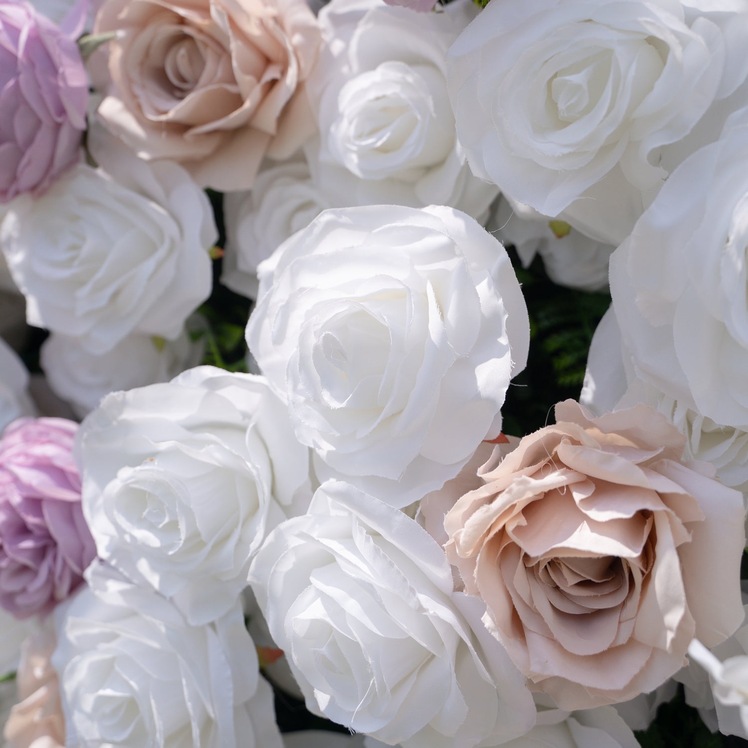 Minnie:5D Fabric Artificial rolling up curtain flower wall (Ready to ship) Rose Morning