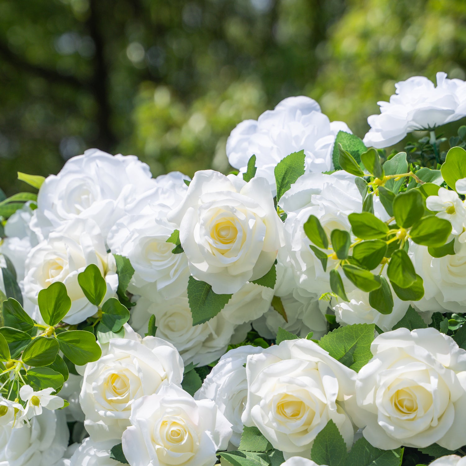 Moonlight:3D Fabric Artificial rolling up curtain flower wall