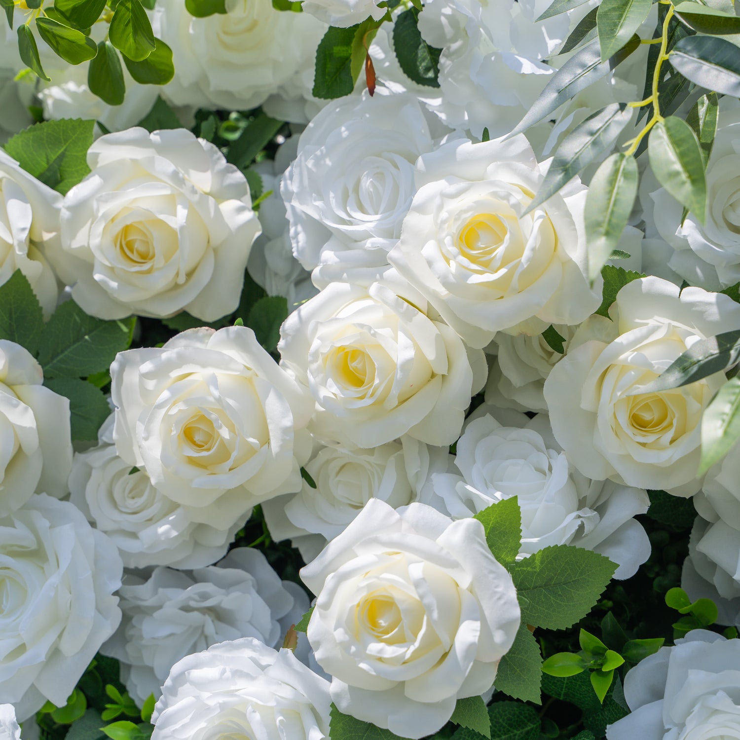 Moonlight:3D Fabric Artificial rolling up curtain flower wall