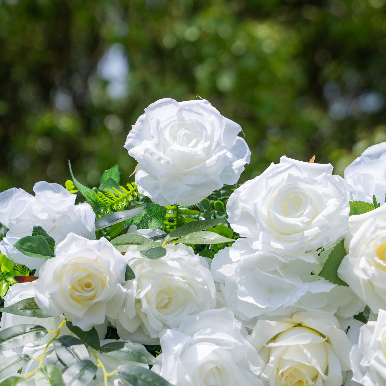 Moonlight:3D Fabric Artificial rolling up curtain flower wall