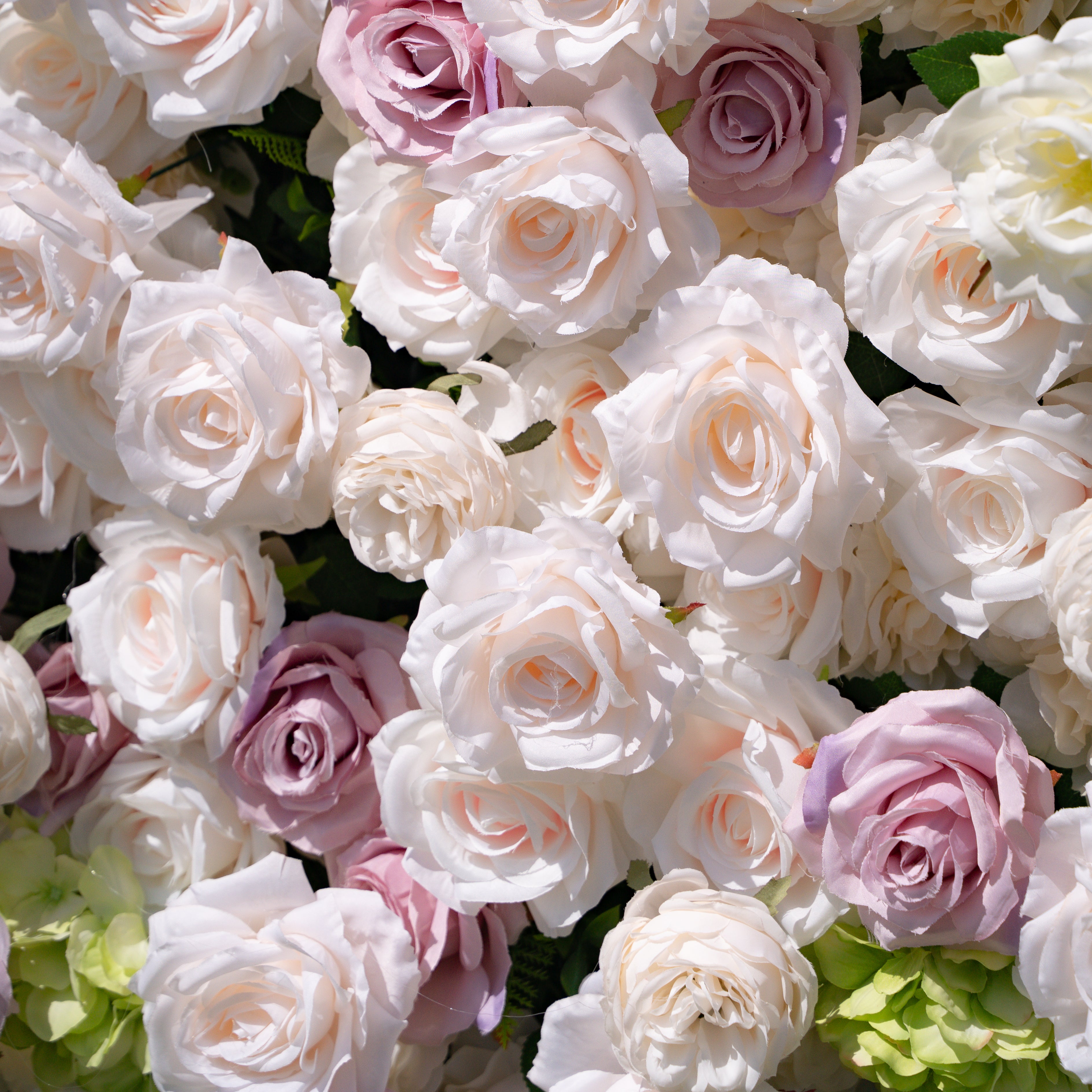 Nataly:5D Fabric Artificial rolling up curtain flower wall (Ready to ship) Rose Morning