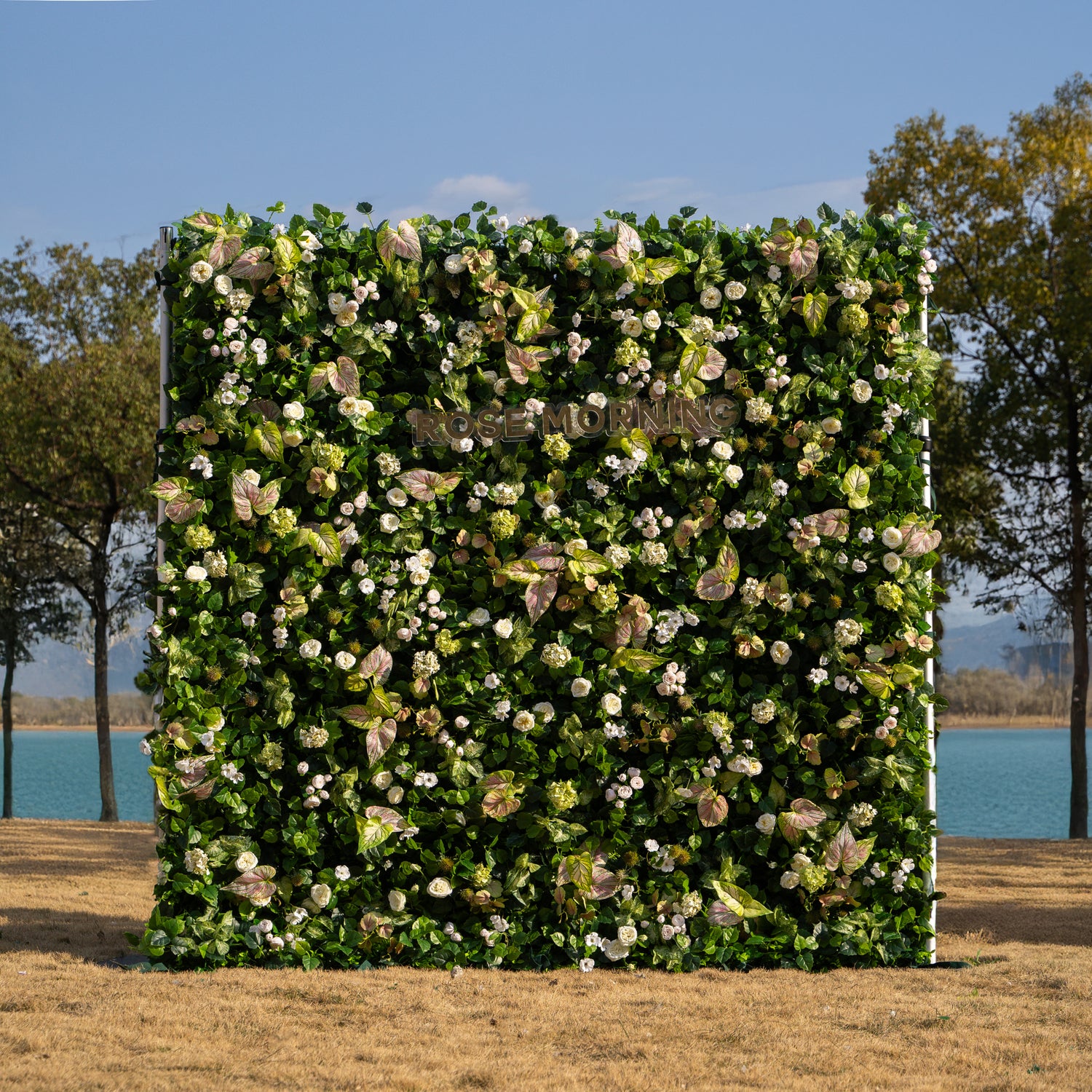 Nives:4D Fabric Artificial rolling up curtain flower wall