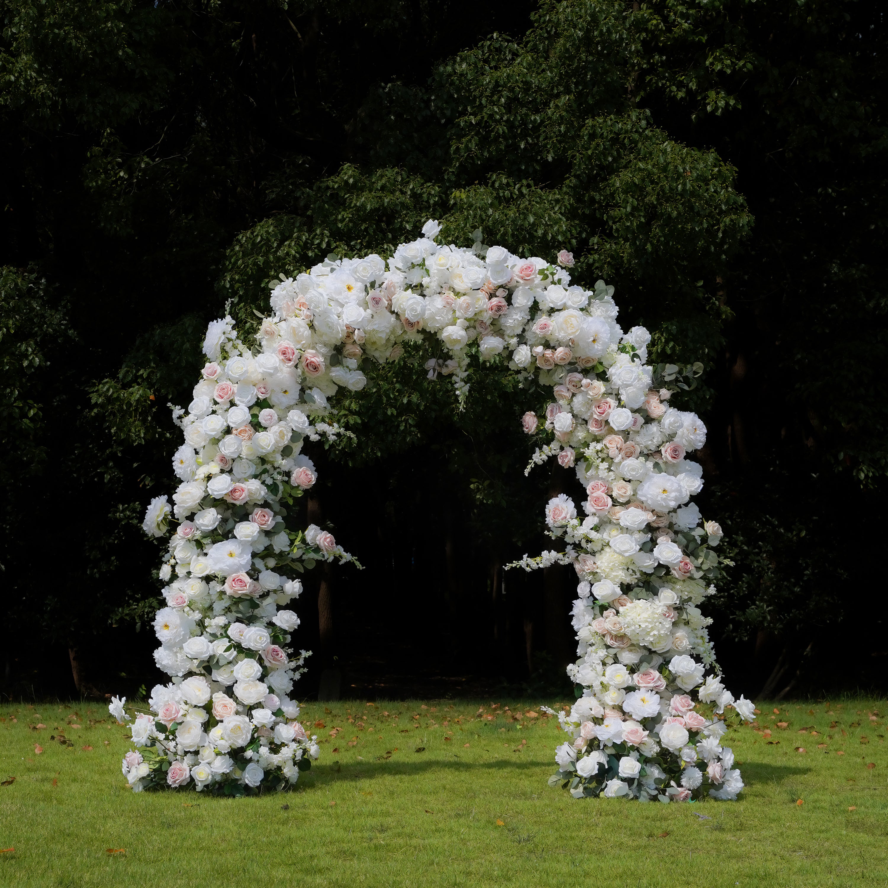 Noni:2023 New Wedding Party Background Floral Arch Decoration include Framet Rose Morning