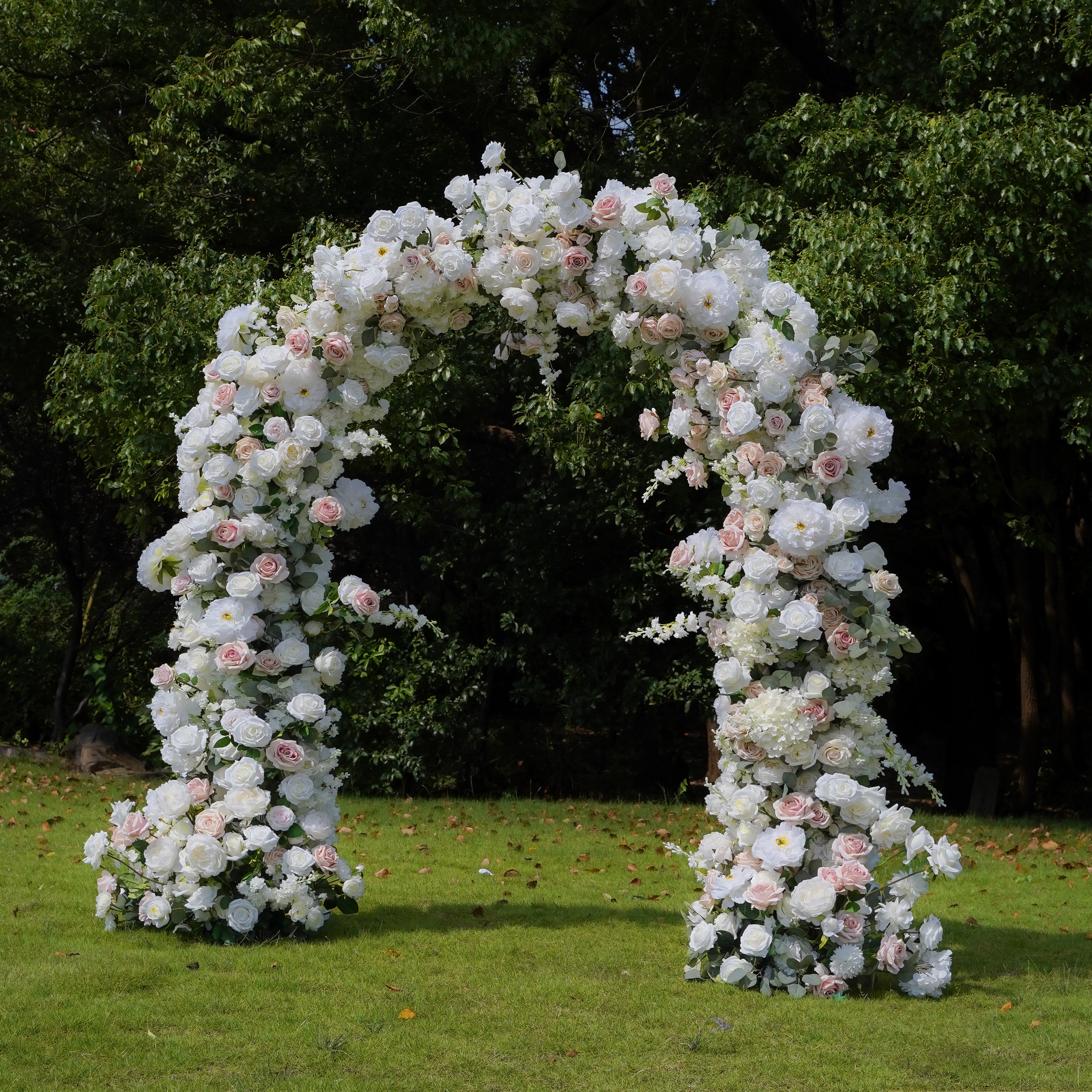 Noni:2023 New Wedding Party Background Floral Arch Decoration include Framet Rose Morning