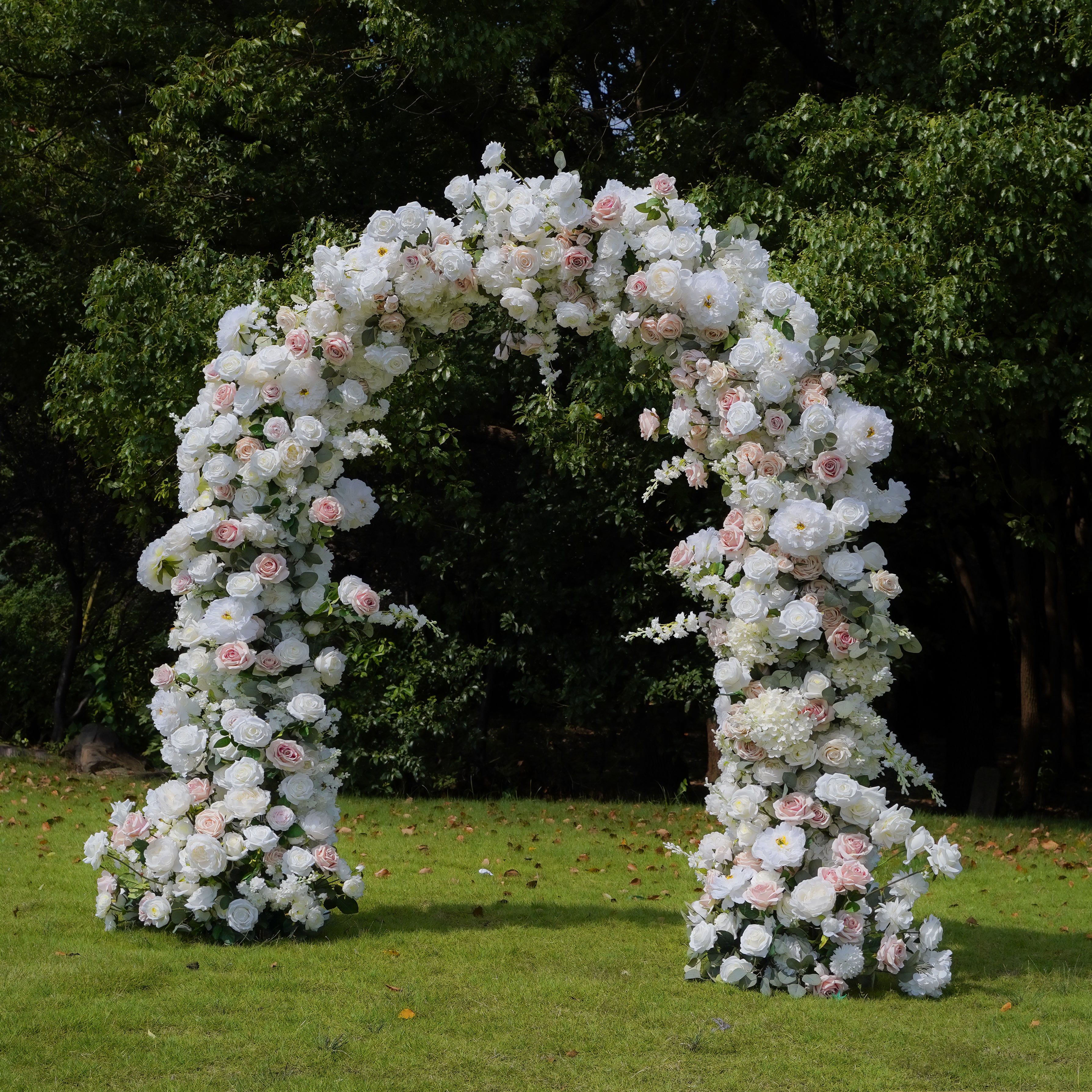 Noni:2023 New Wedding Party Background Floral Arch Decoration include Framet Rose Morning