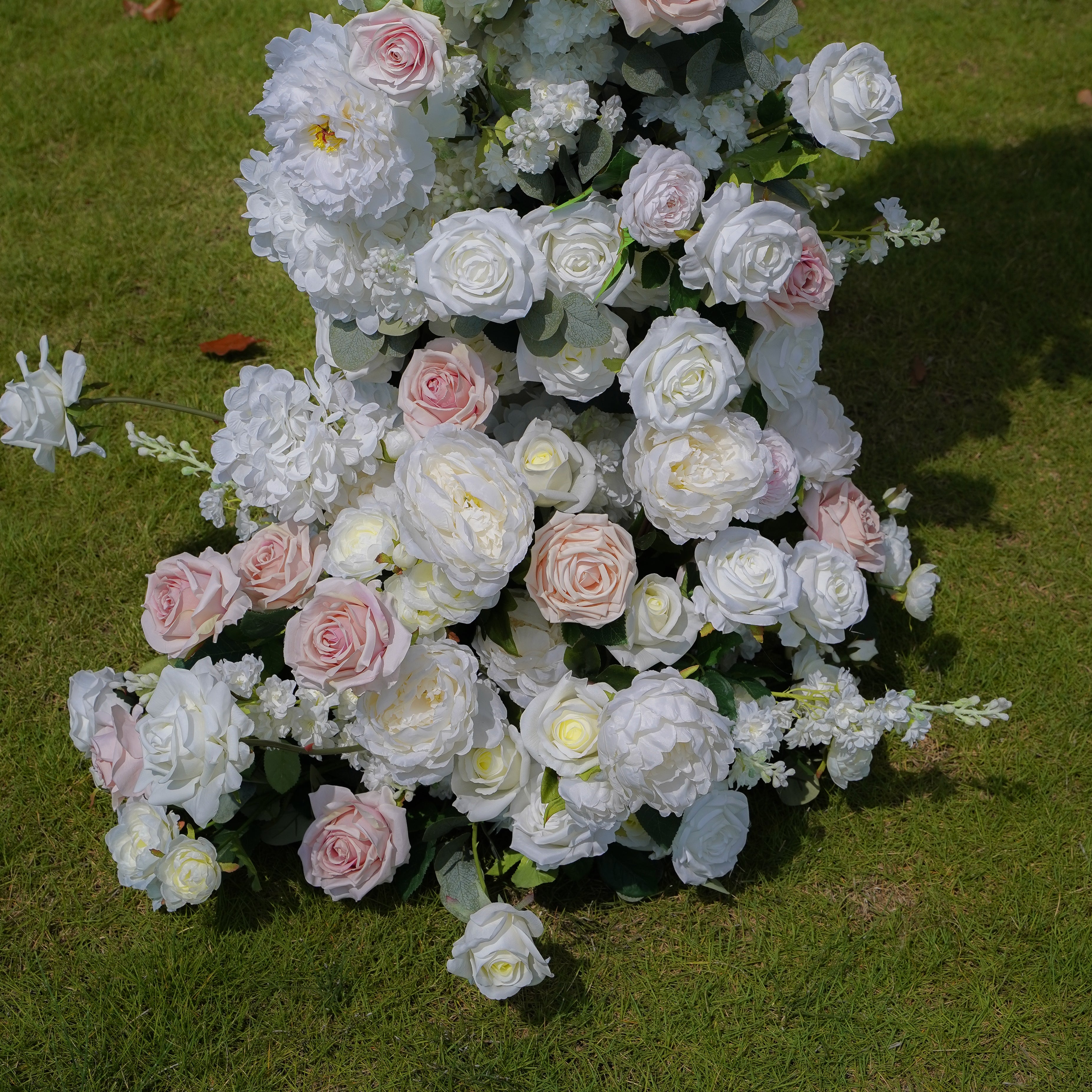 Noni:2023 New Wedding Party Background Floral Arch Decoration include Framet Rose Morning