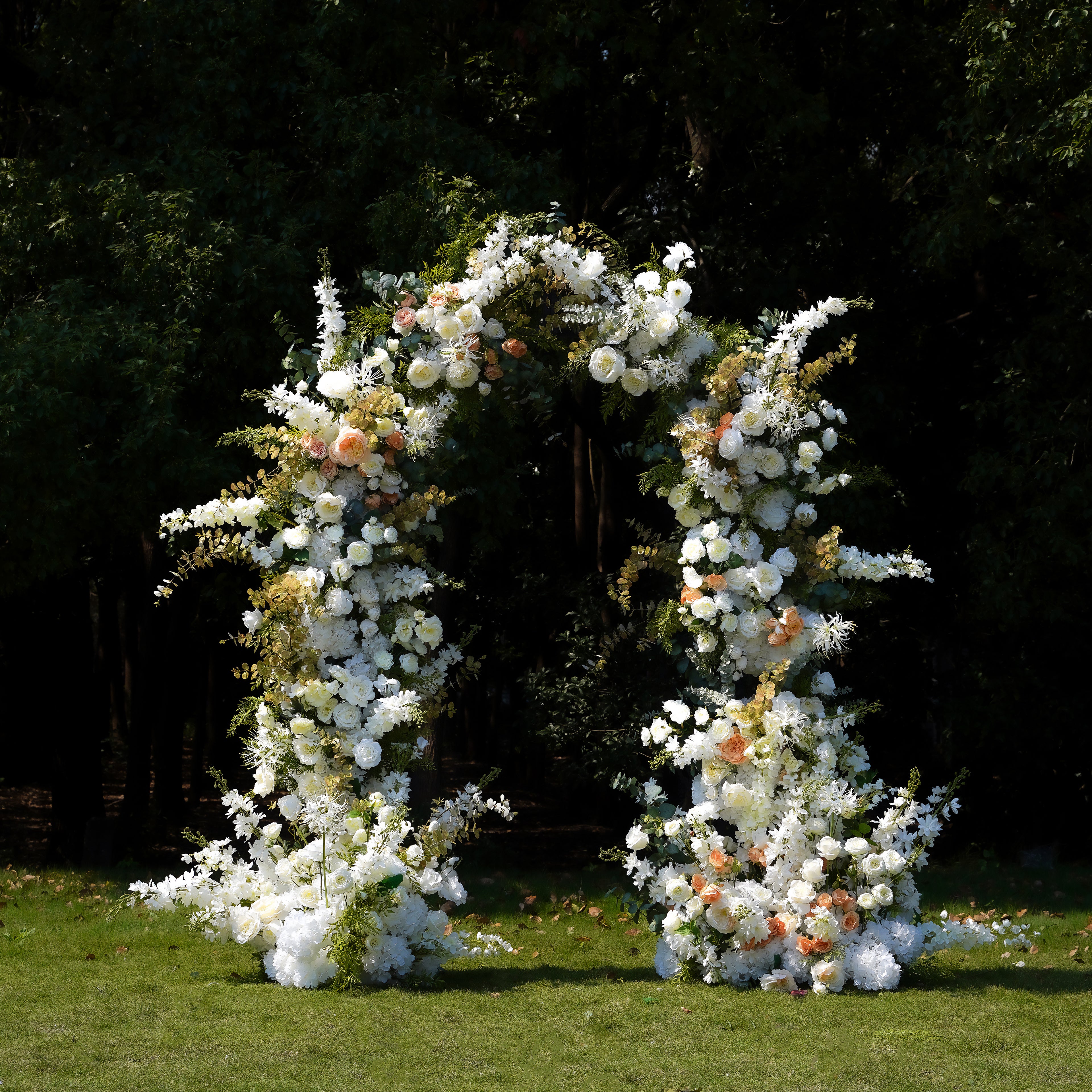 Nova:2023 New Wedding Party Background Floral Arch Decoration Including Frame -R052 Rose Morning