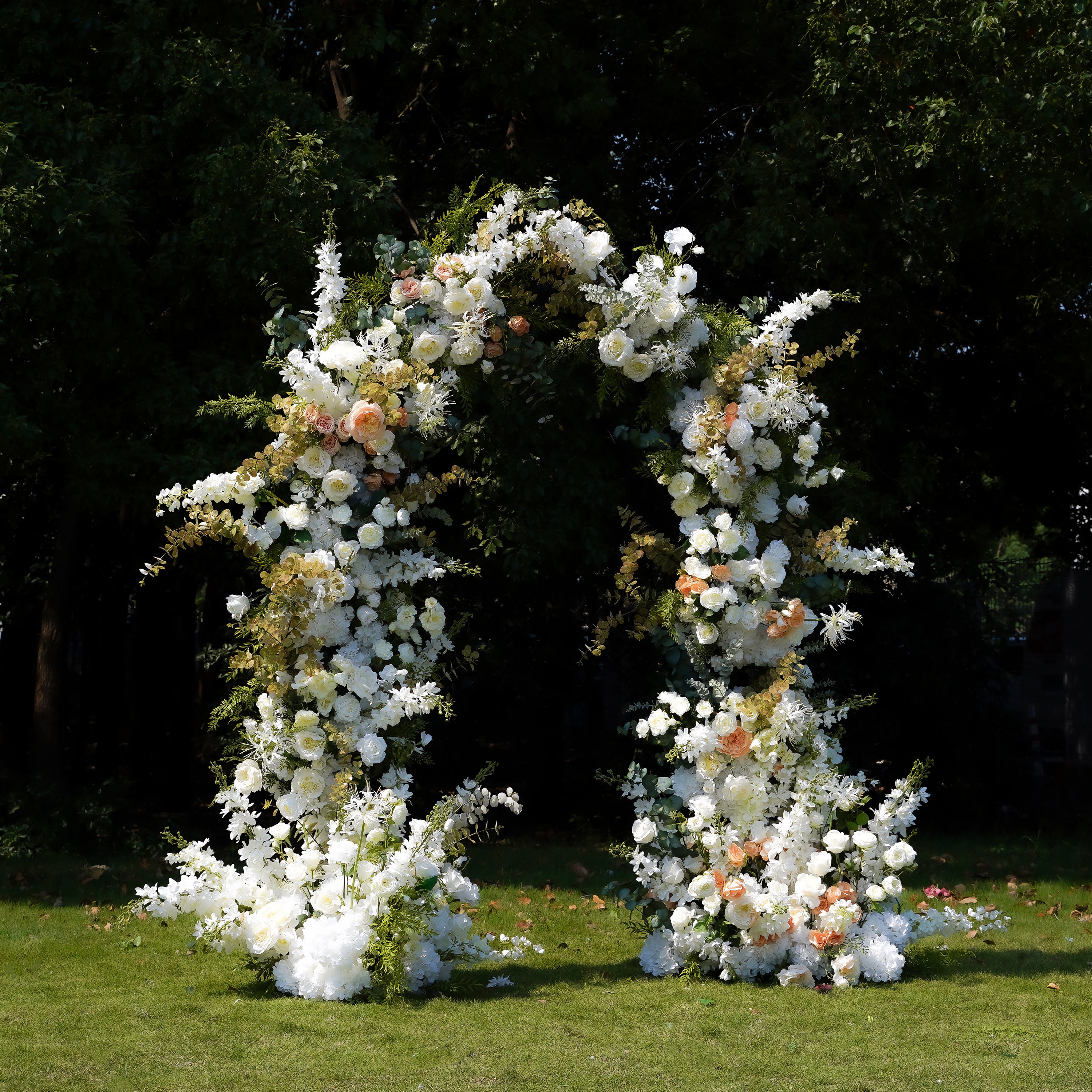 Nova:2023 New Wedding Party Background Floral Arch Decoration Including Frame -R052 Rose Morning