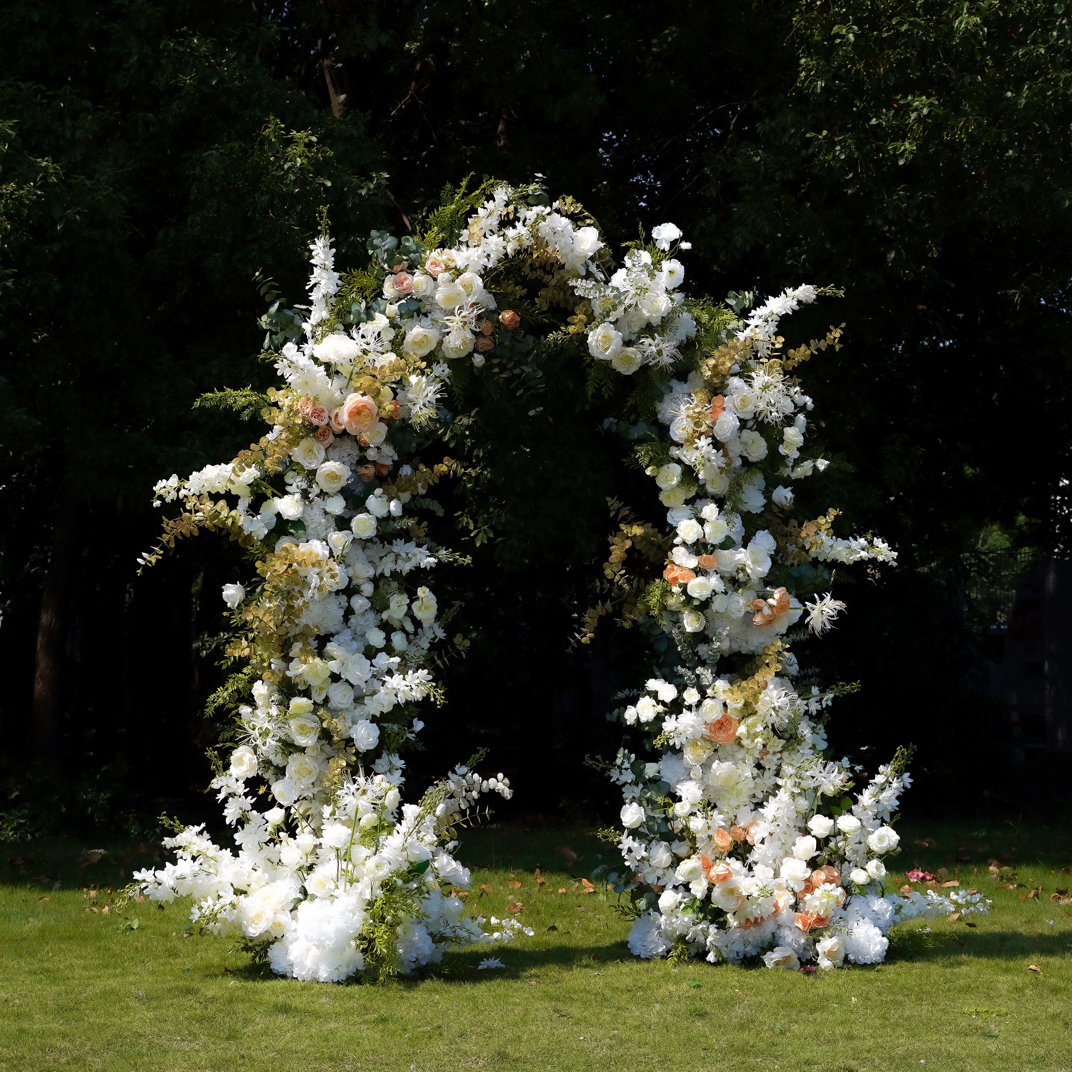 Nova:2023 New Wedding Party Background Floral Arch Decoration Including Frame -R052 Rose Morning