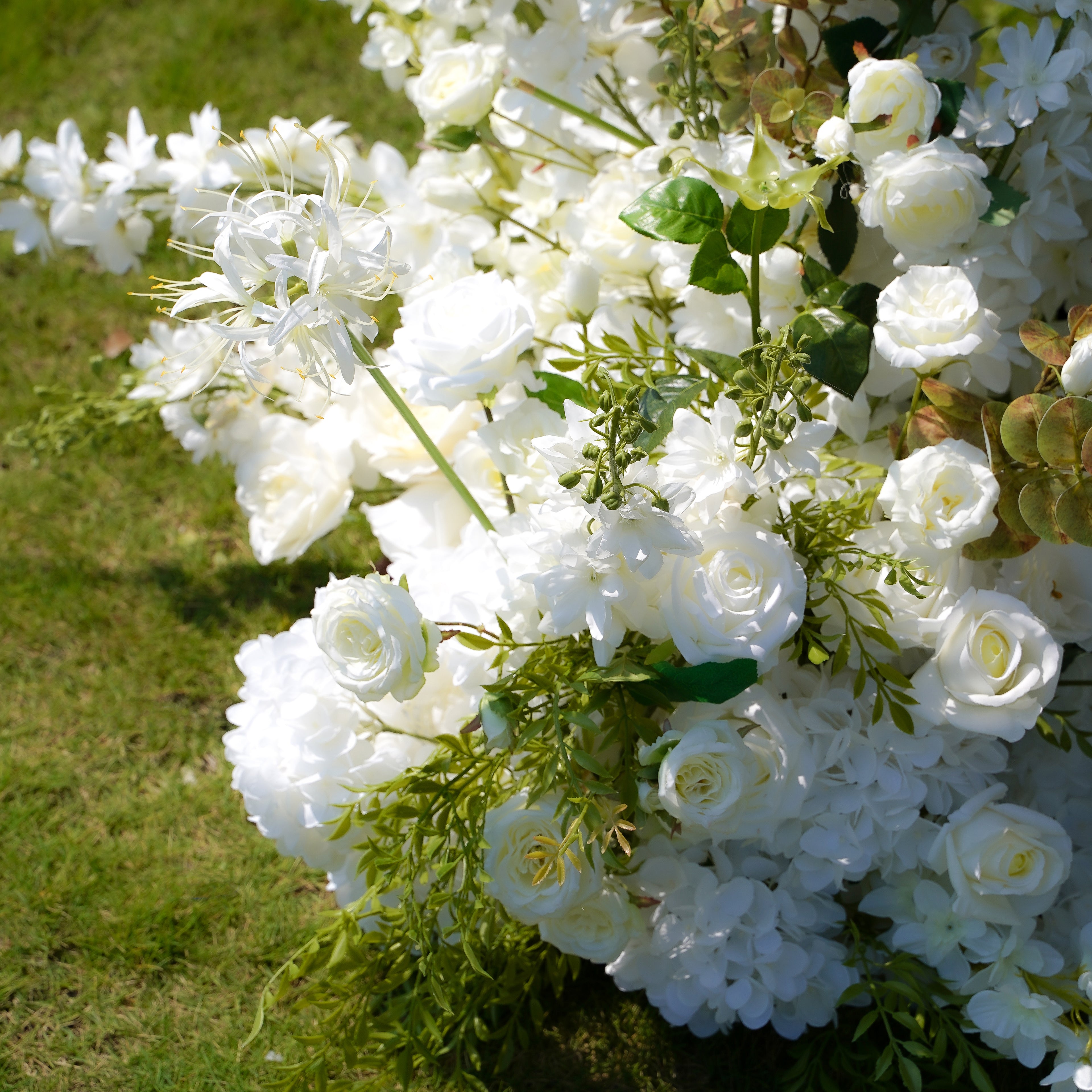 Nova:2023 New Wedding Party Background Floral Arch Decoration Including Frame -R052 Rose Morning