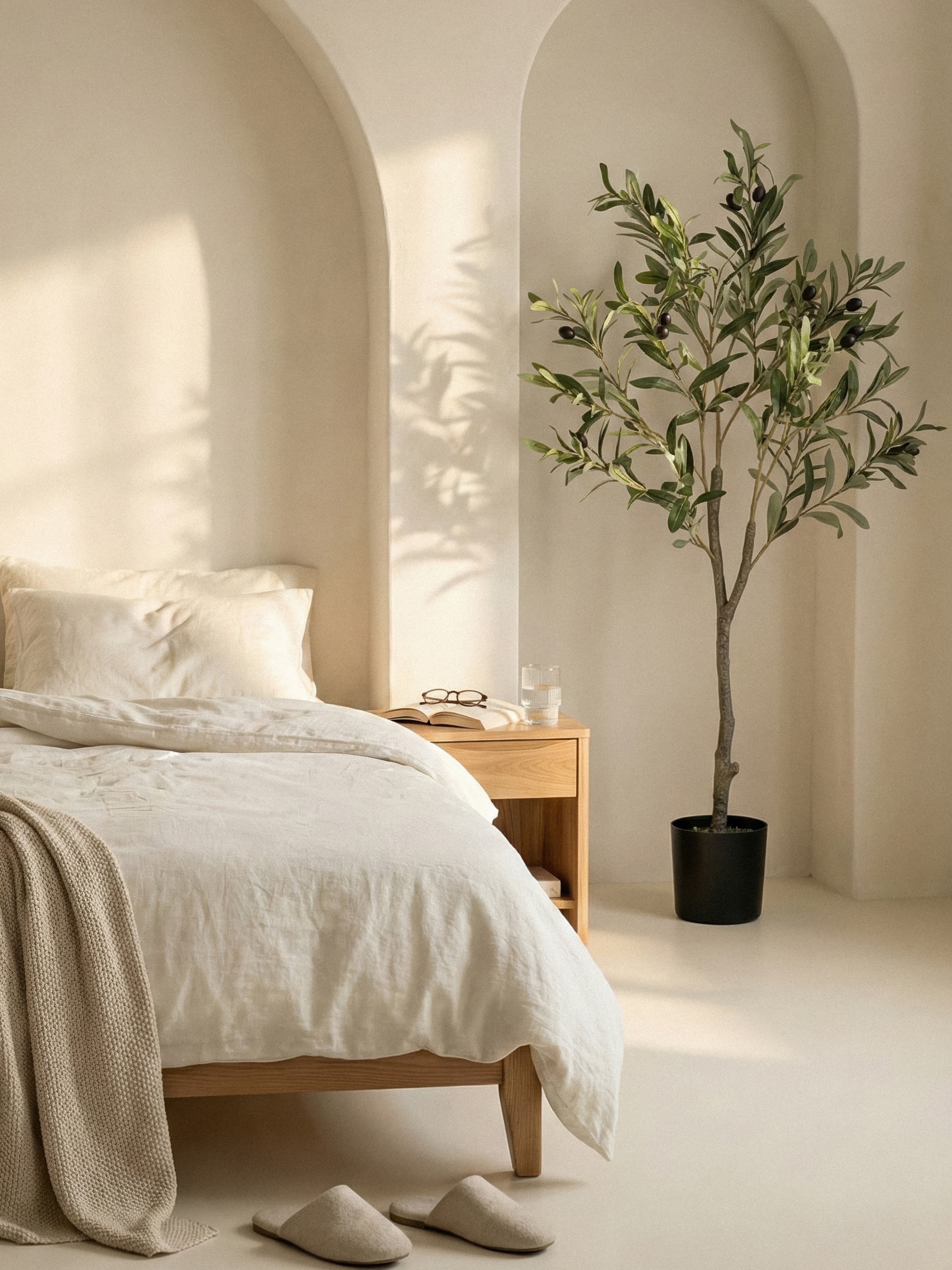 47 Inches Artificial Olive Tree Faux Olive Tree Faux Plant