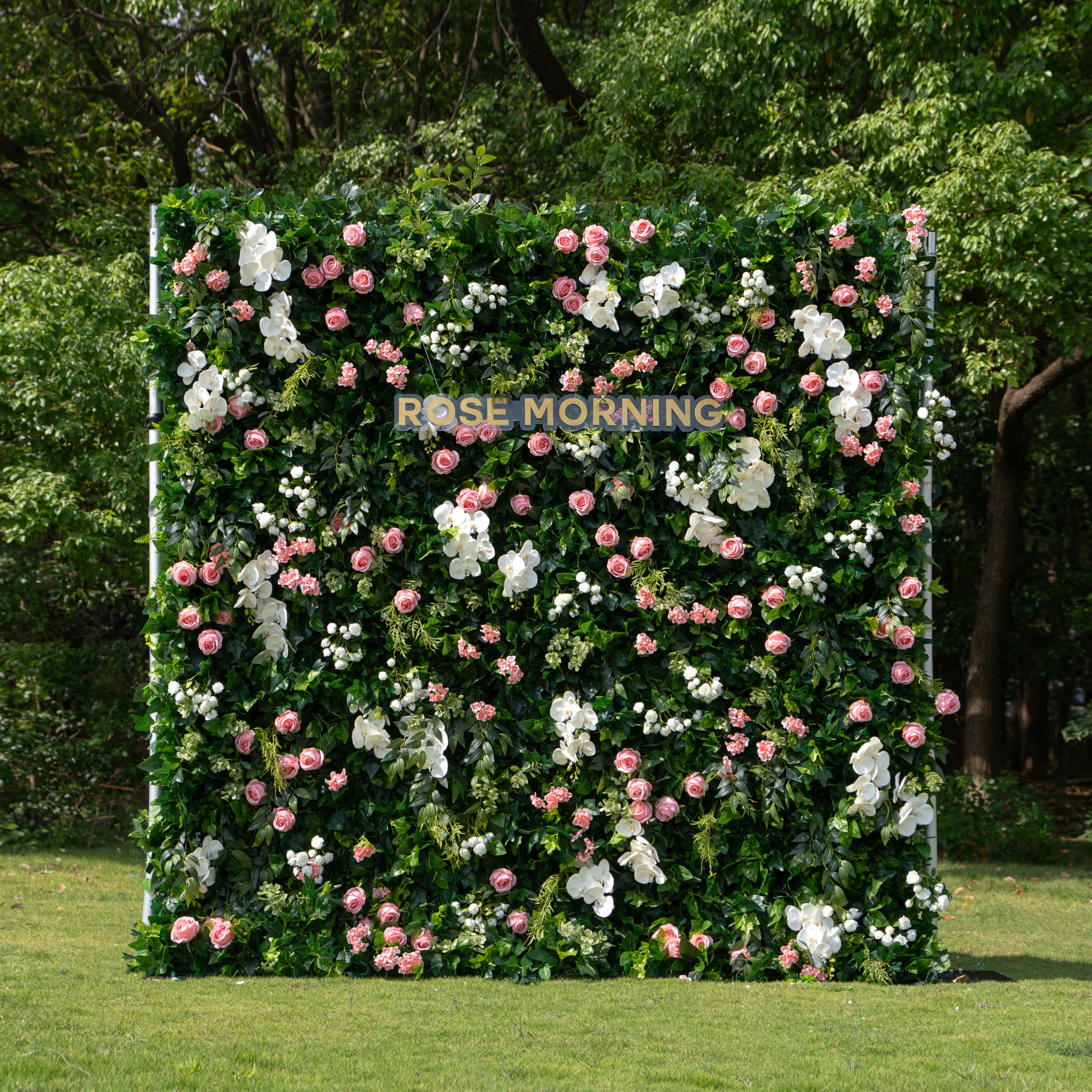 Patricia:3D Fabric Artificial rolling up curtain flower wall