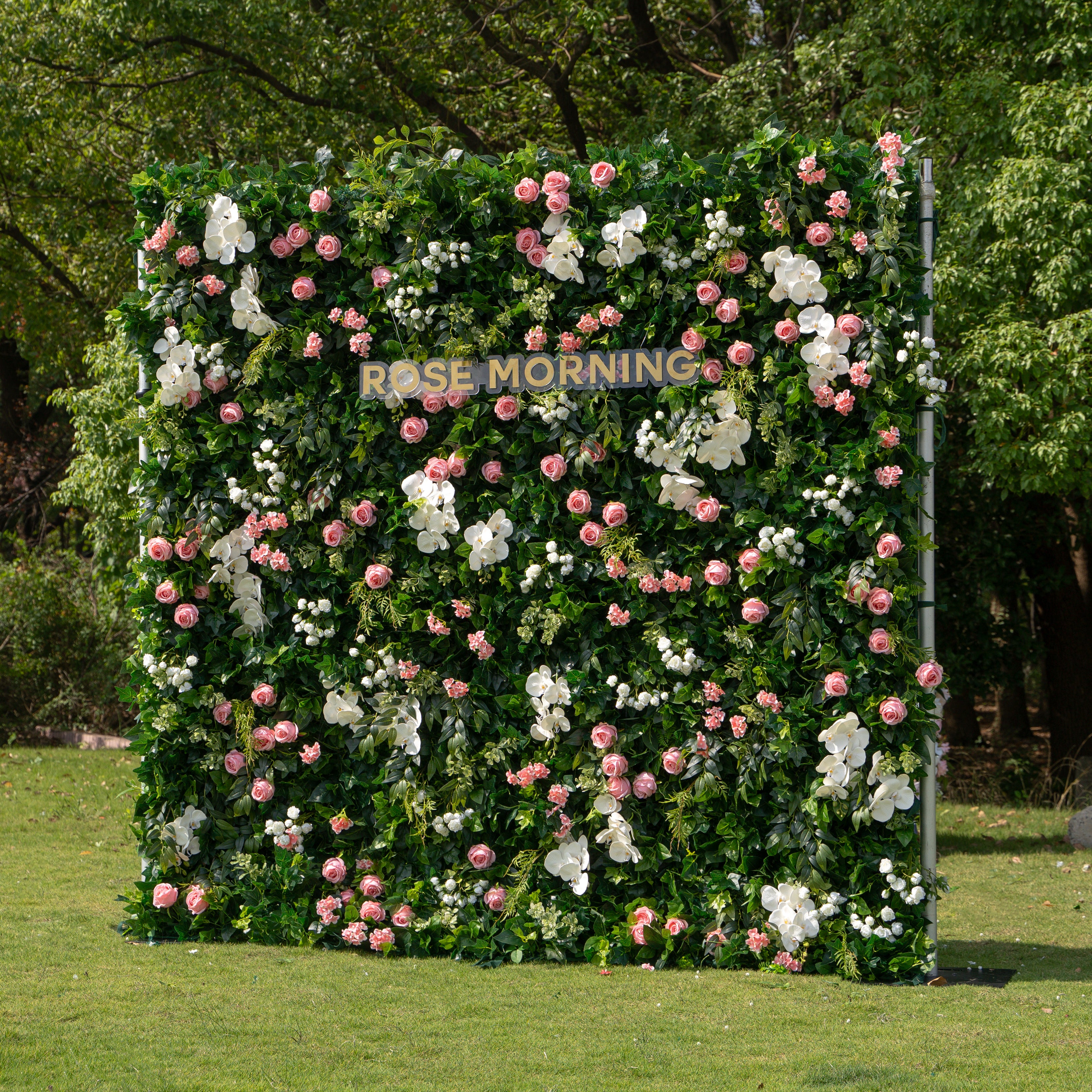 Patricia:3D Fabric Artificial rolling up curtain flower wall