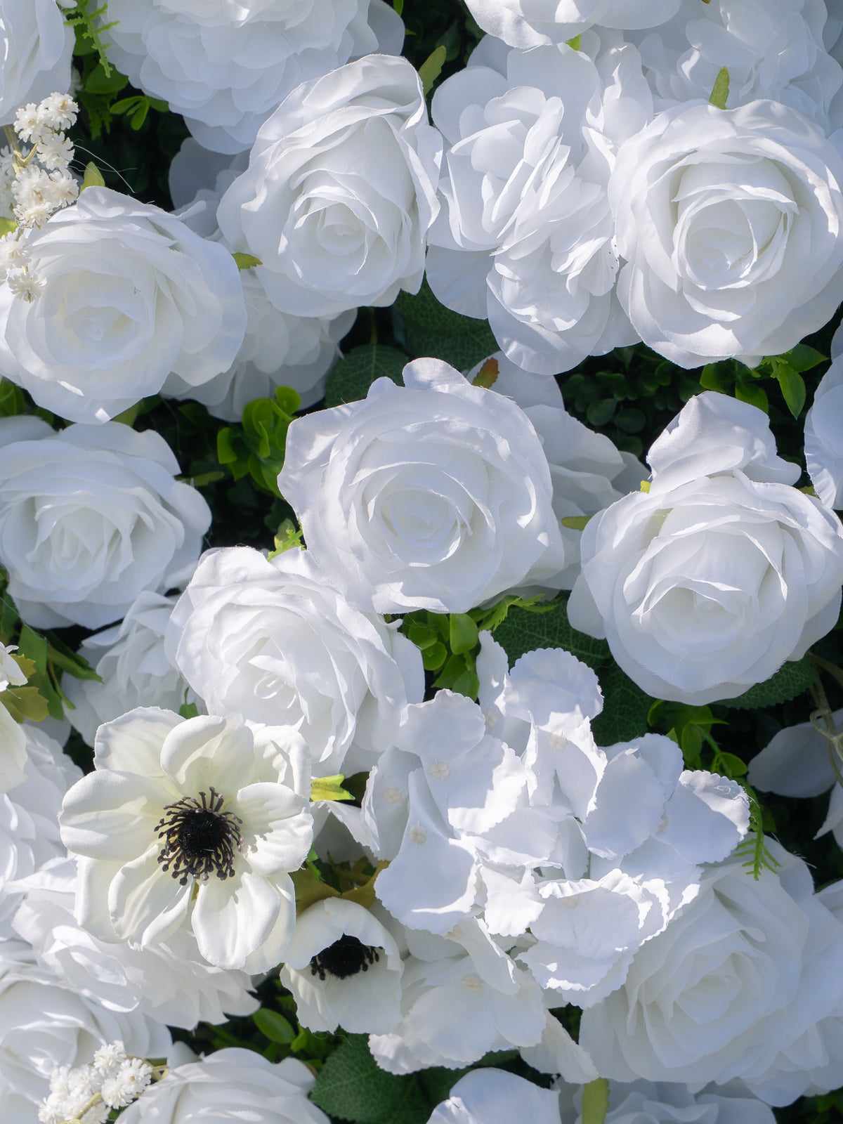 Rosavelle: 3D Fabric Artificial Zip Up Curtain Flower Wall For Wedding and Events Decoration