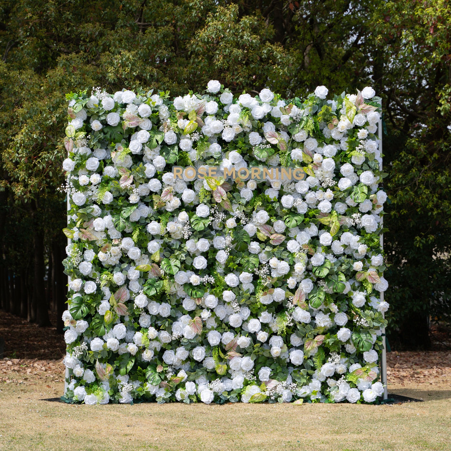 Perla:5D Fabric Artificial rolling up curtain flower wall
