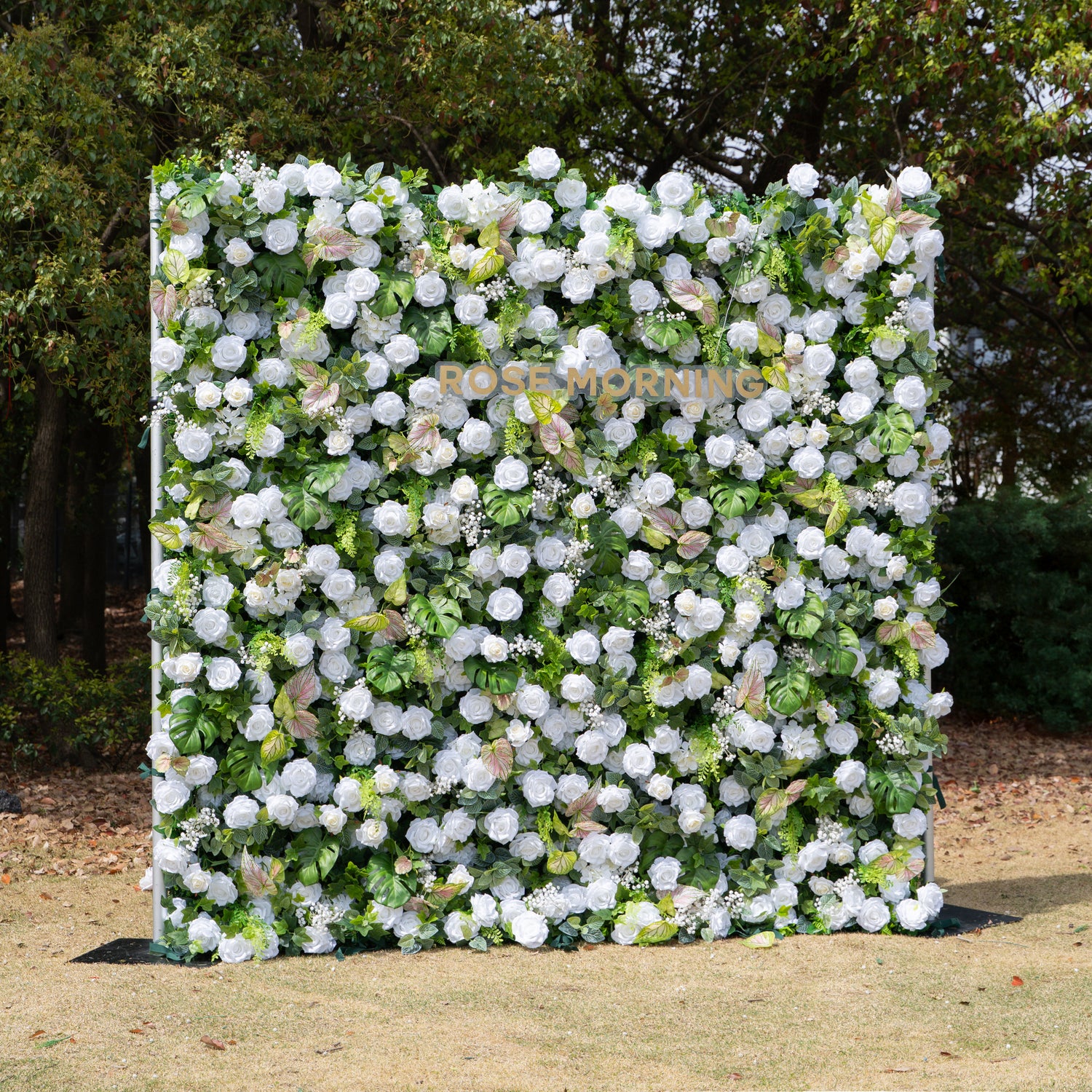 Perla:5D Fabric Artificial rolling up curtain flower wall