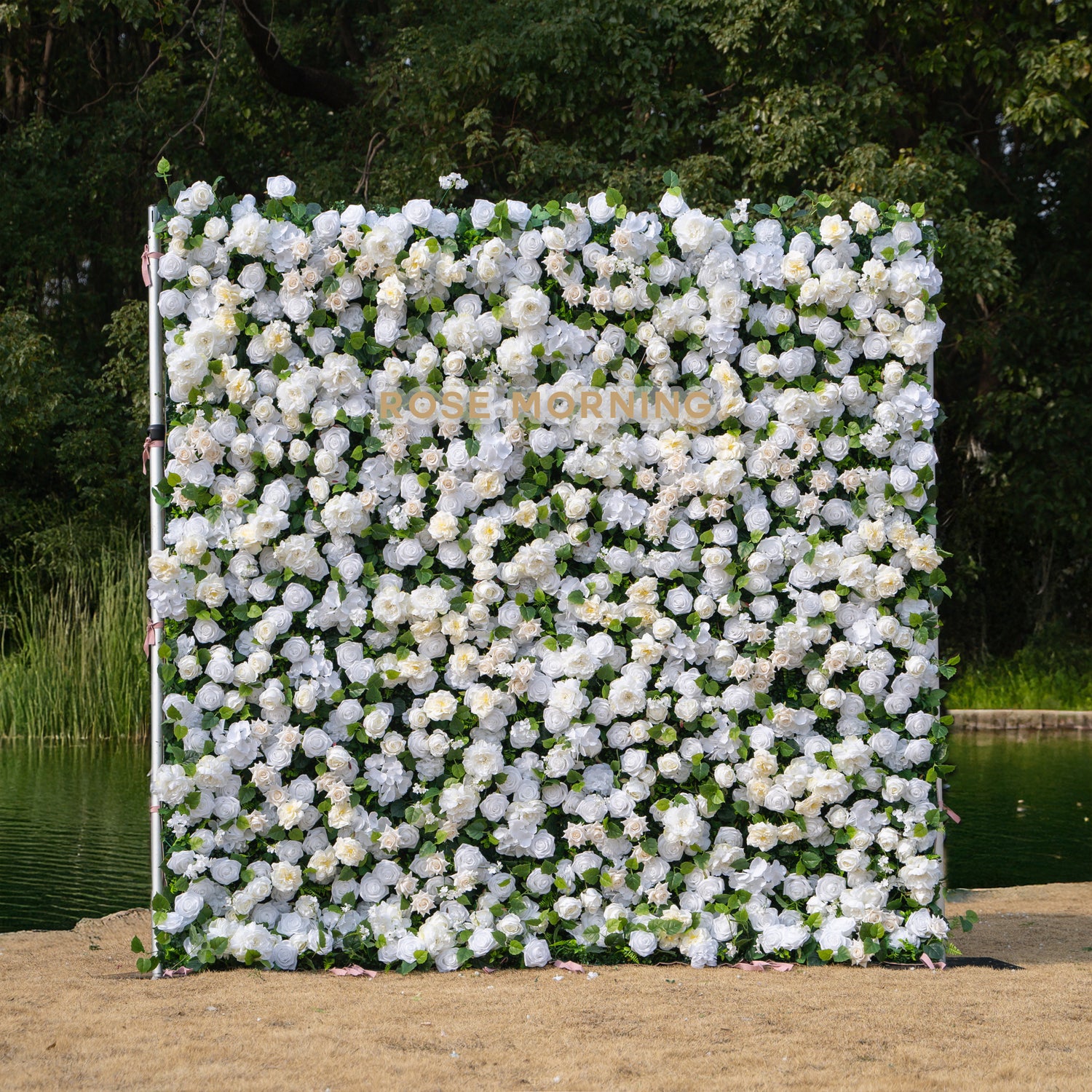 Piper:3D Fabric Artificial rolling up curtain flower wall