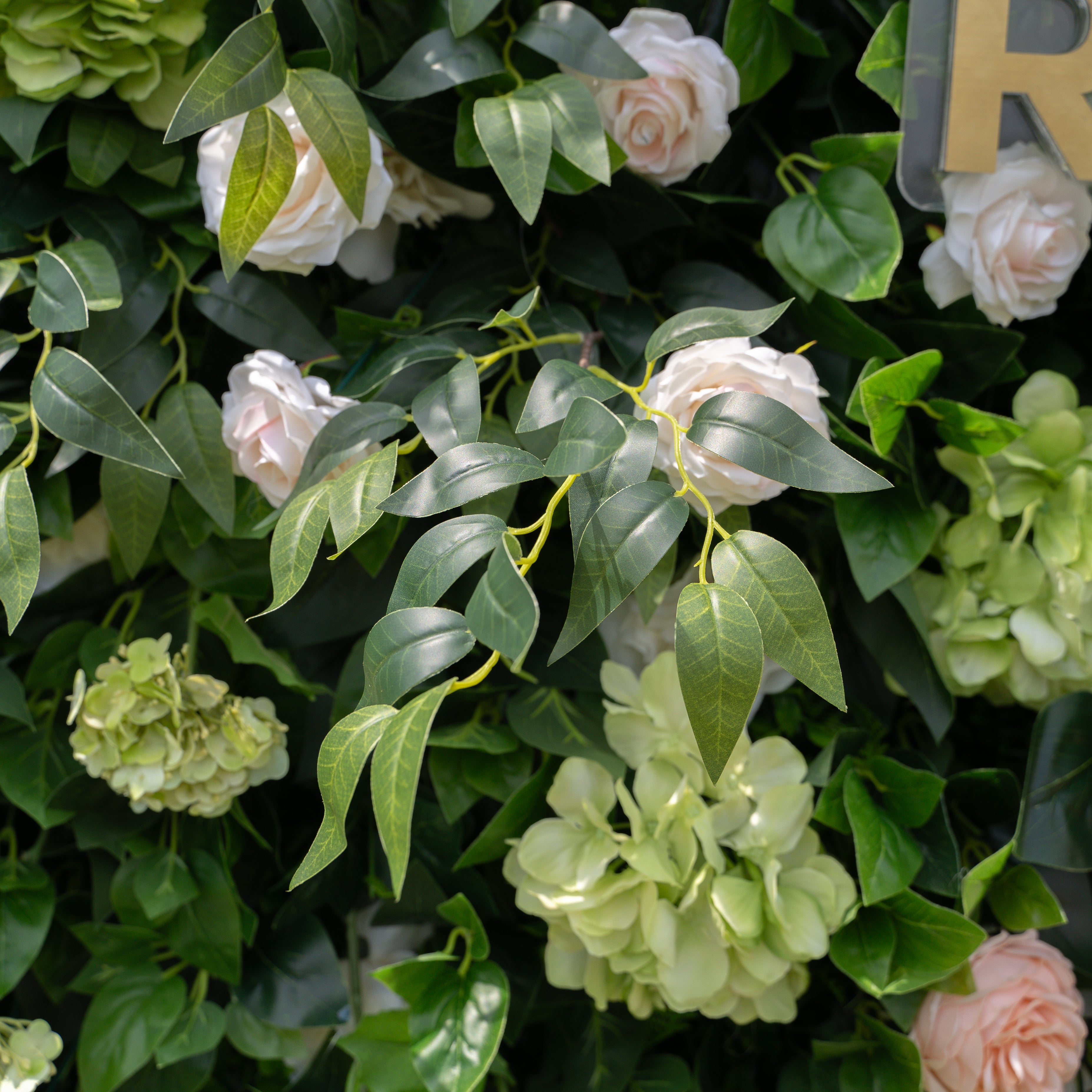 Poppy:5D Fabric Artificial rolling up curtain flower wall (Ready to ship) Rose Morning