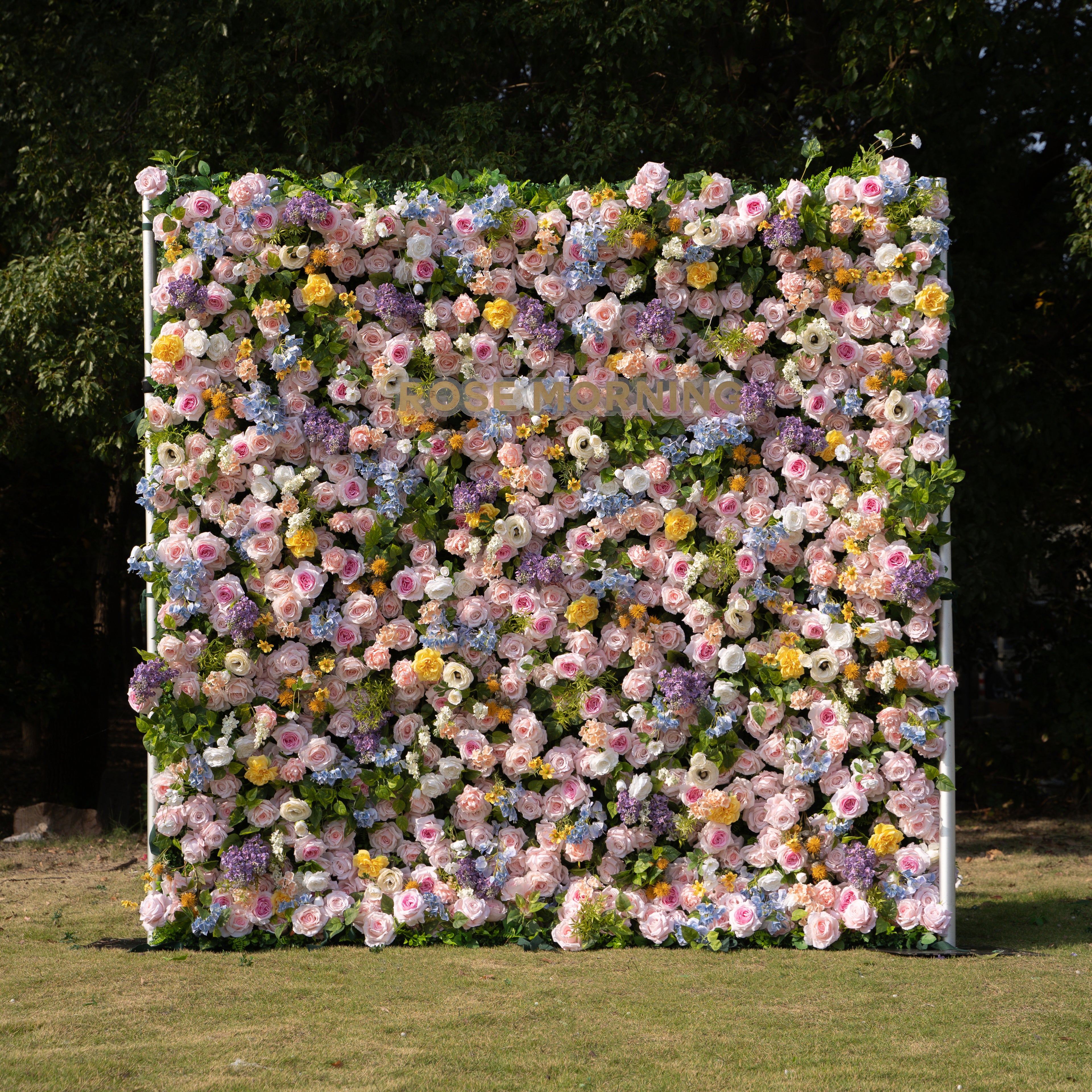 Power:5D Fabric Artificial rolling up curtain flower wall