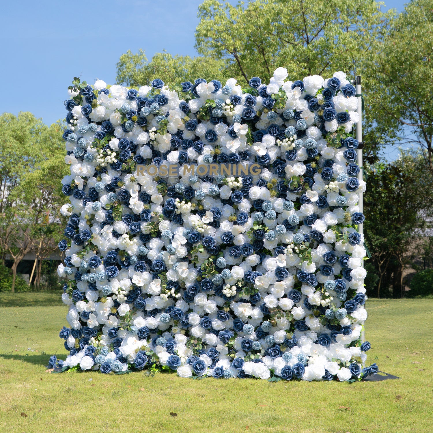 Precious:5D Fabric Artificial rolling up curtain flower wall