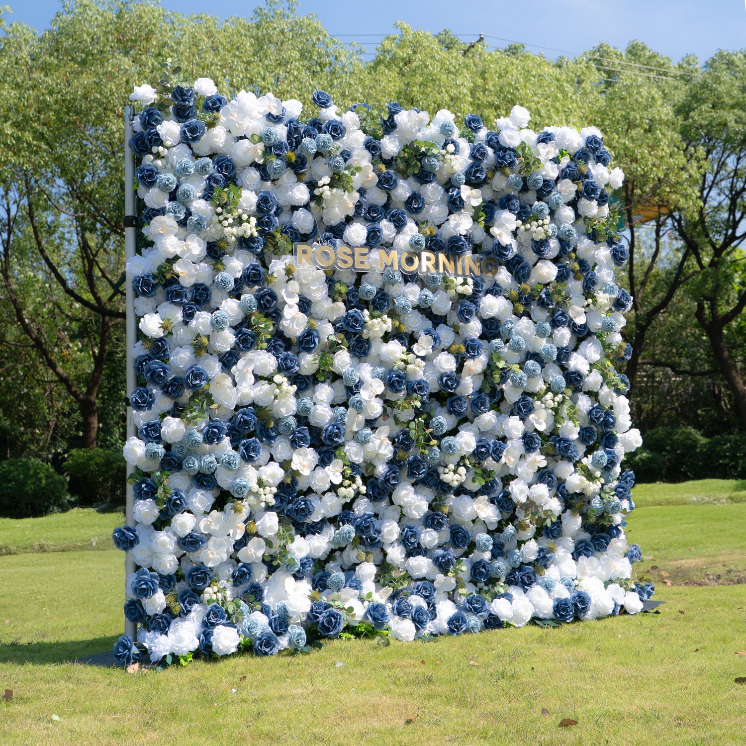 Precious:5D Fabric Artificial rolling up curtain flower wall