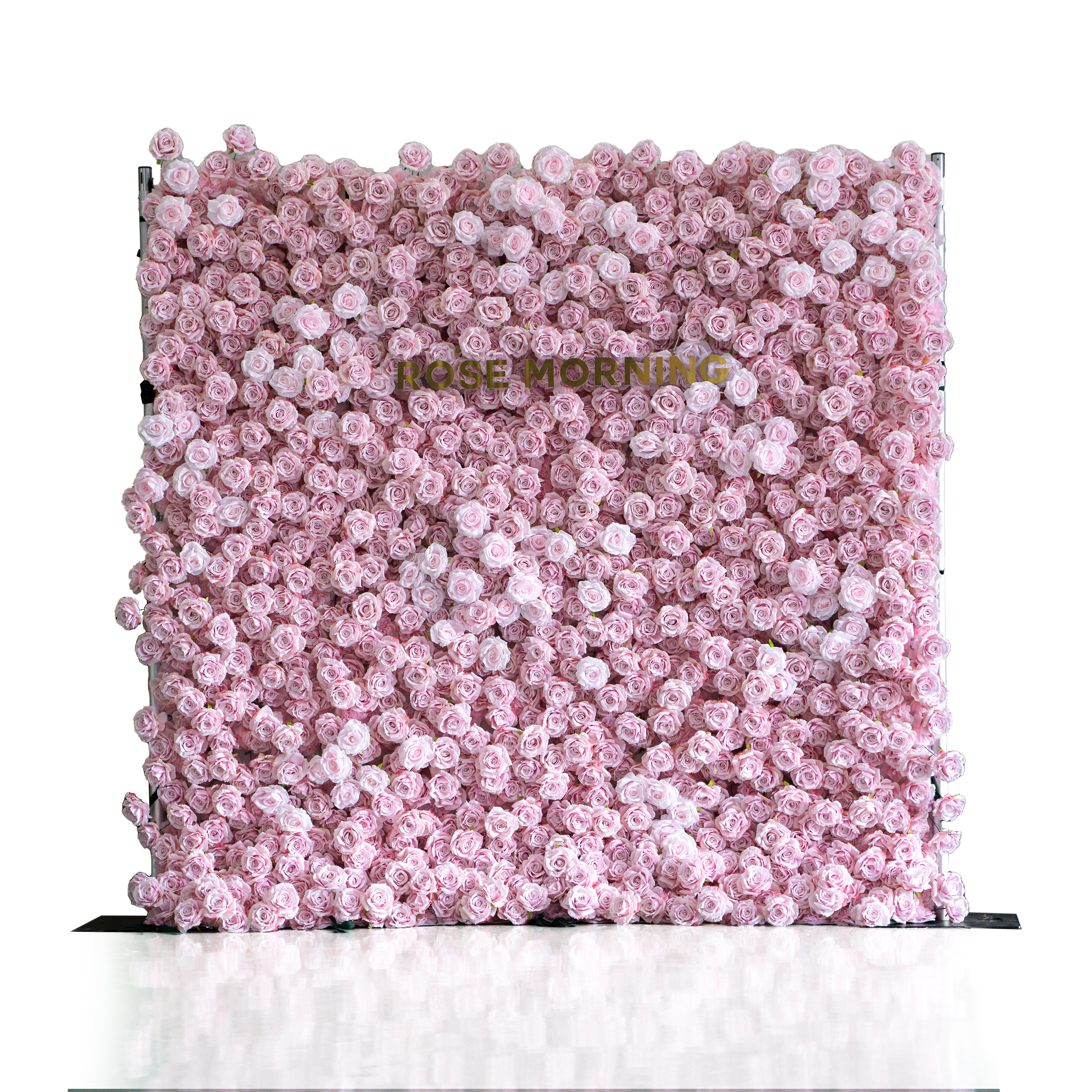 Promise:3D Fabric Artificial rolling up curtain flower wall