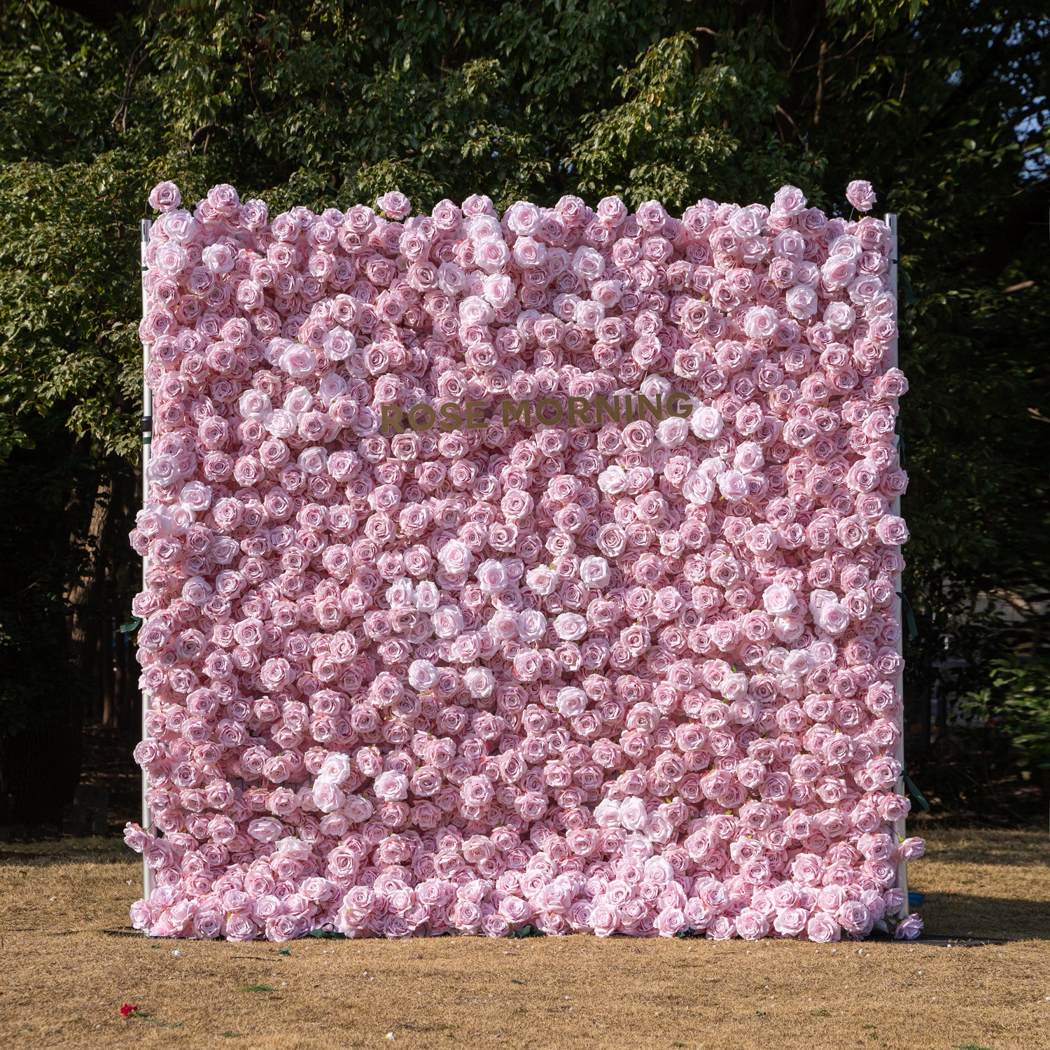 Promise:3D Fabric Artificial rolling up curtain flower wall