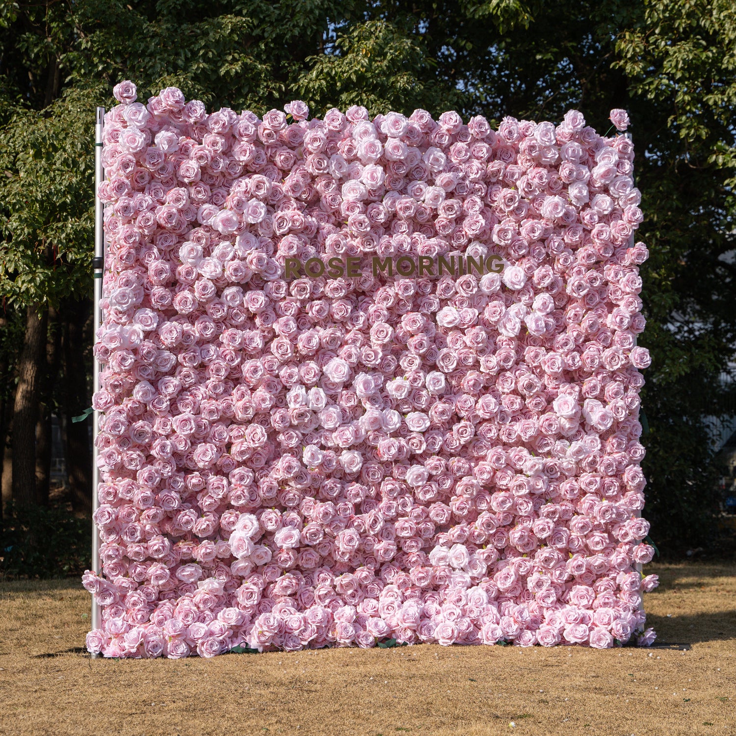 Promise:3D Fabric Artificial rolling up curtain flower wall