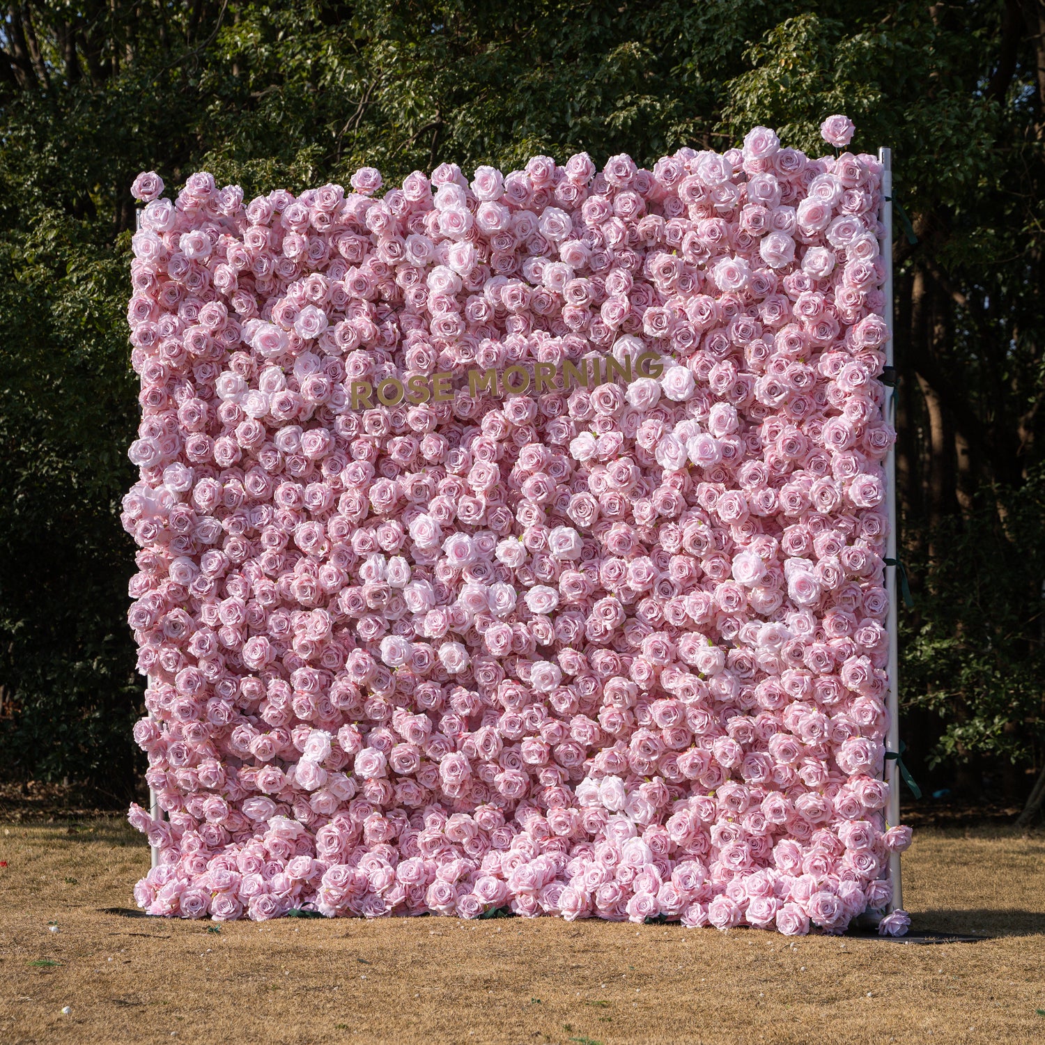 Promise:3D Fabric Artificial rolling up curtain flower wall
